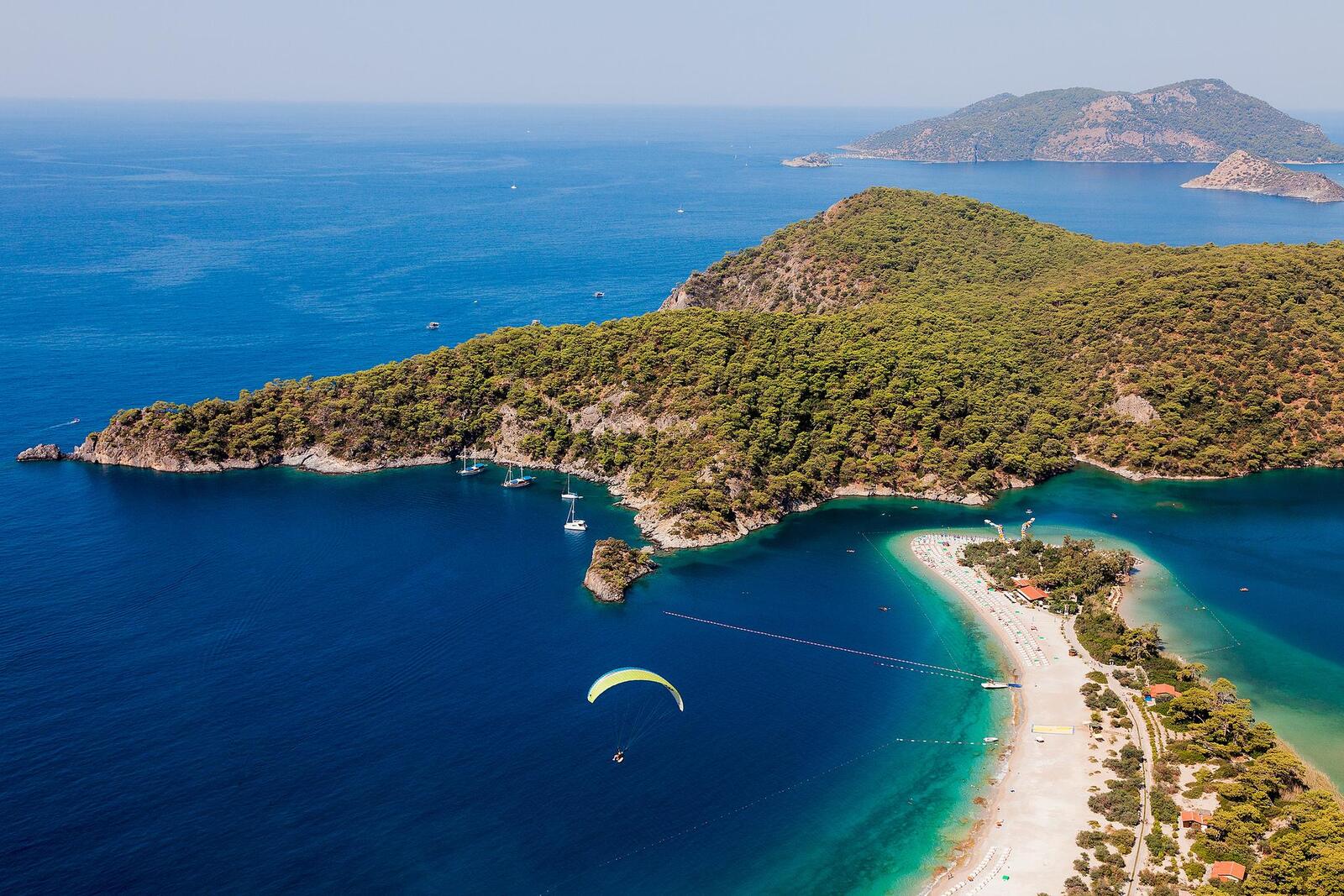 Wallpapers lagoon Oludeniz Turkish beach landscapes on the desktop