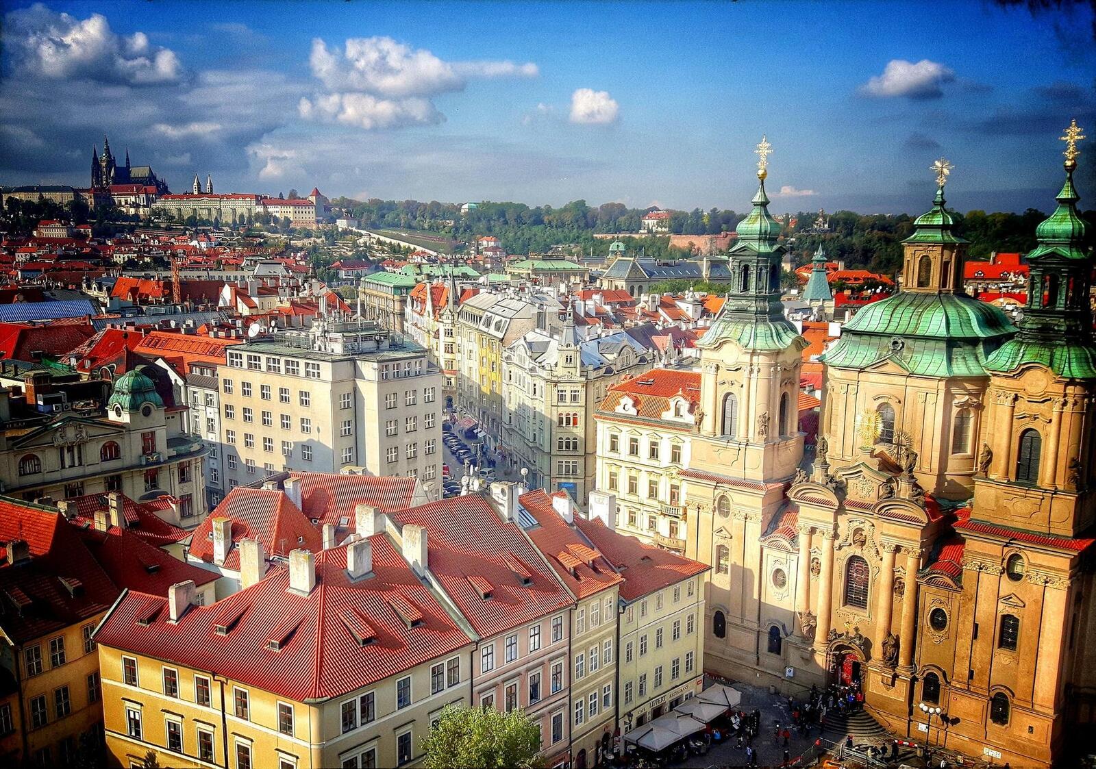 Обои городской пейзаж город Чешская Республика на рабочий стол