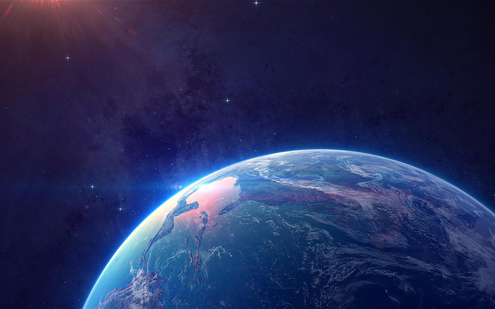 Wallpapers planet water earth on the desktop