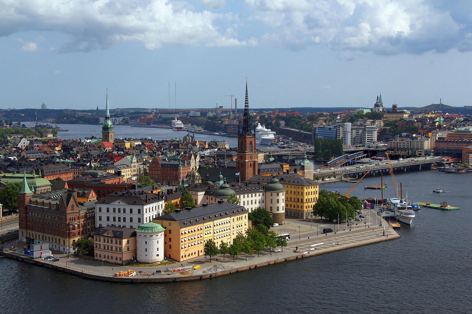 桌面上的壁纸瑞典 河流 斯德哥尔摩