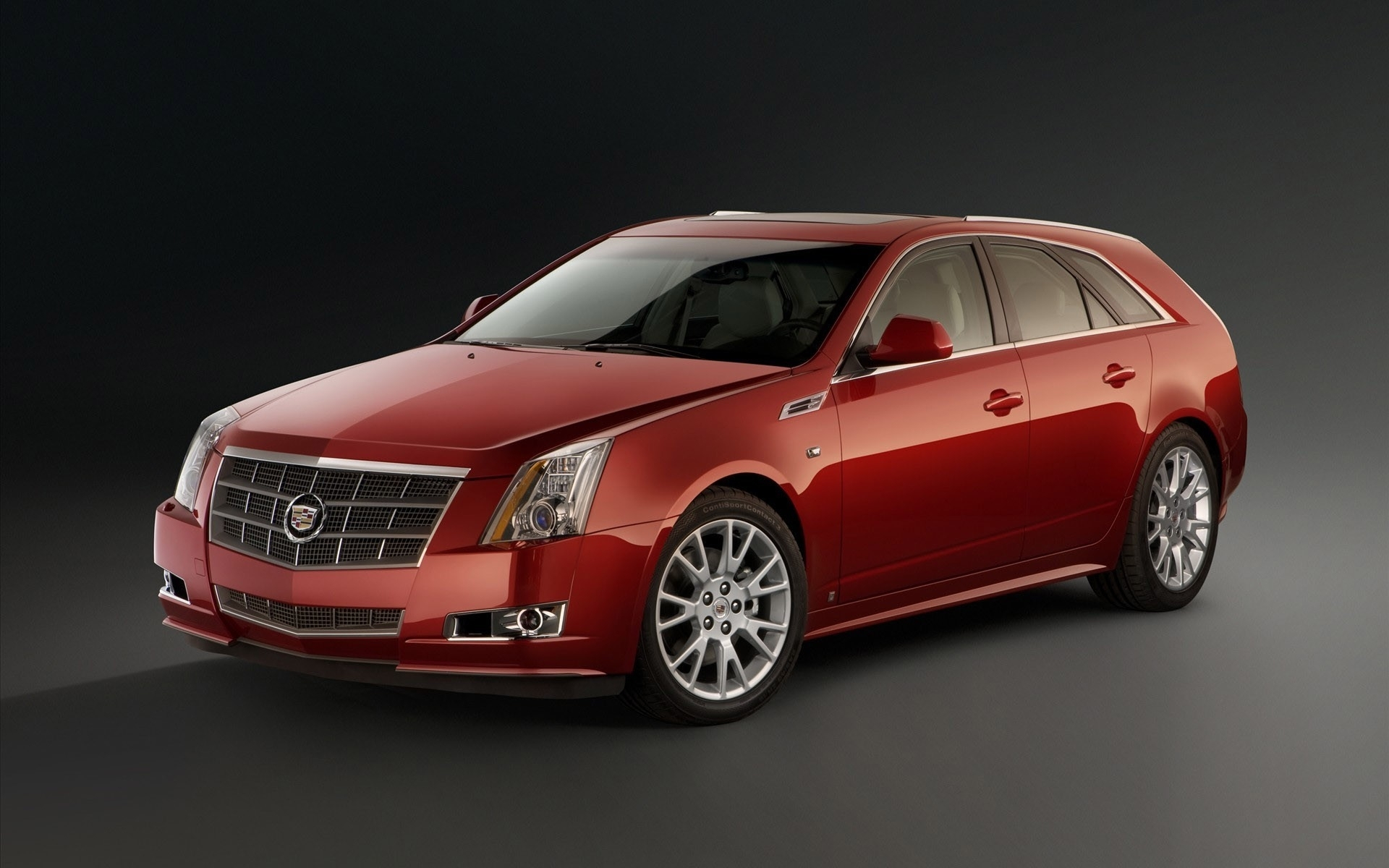Wallpapers Cadillac station wagon red on the desktop