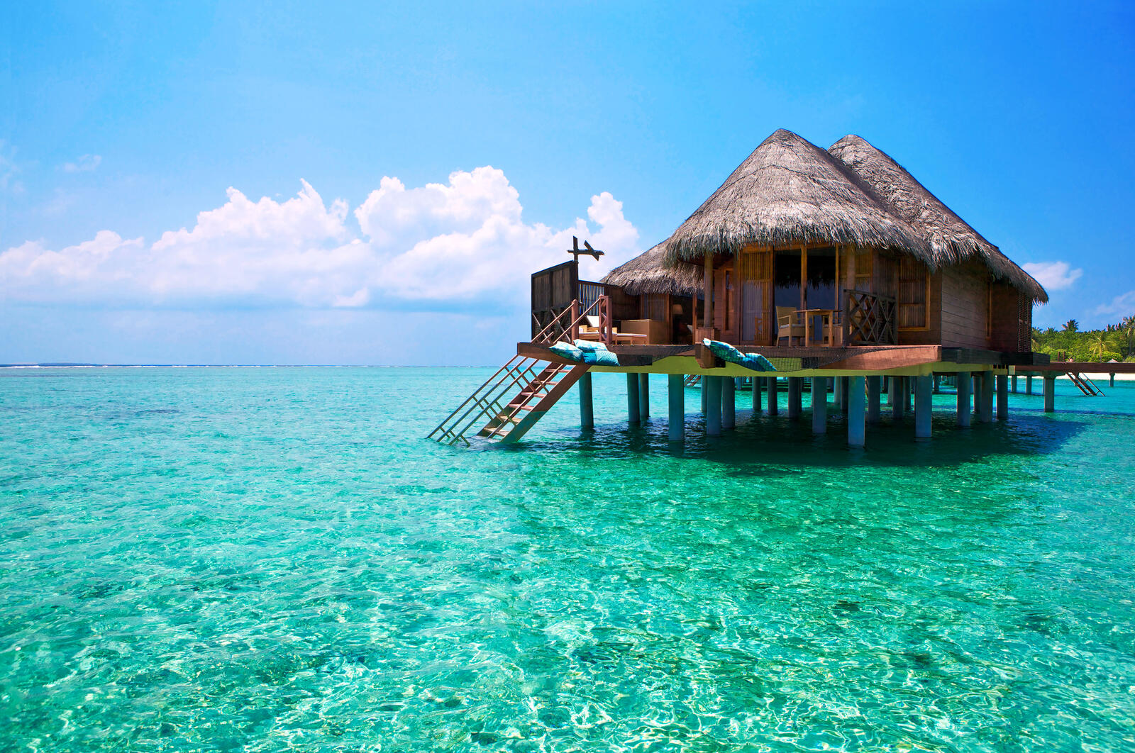 Wallpapers tropics bungalows maldives on the desktop