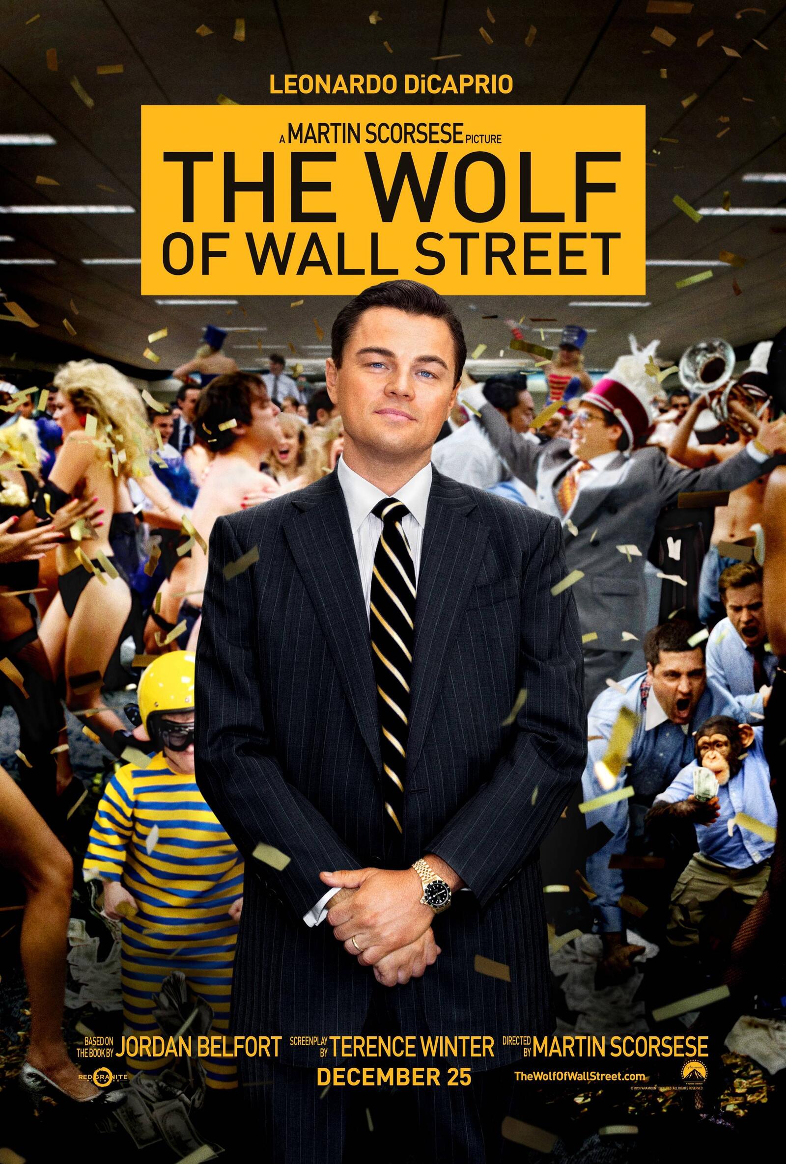 Wallpapers Wolf with Wall Street film motion picture on the desktop
