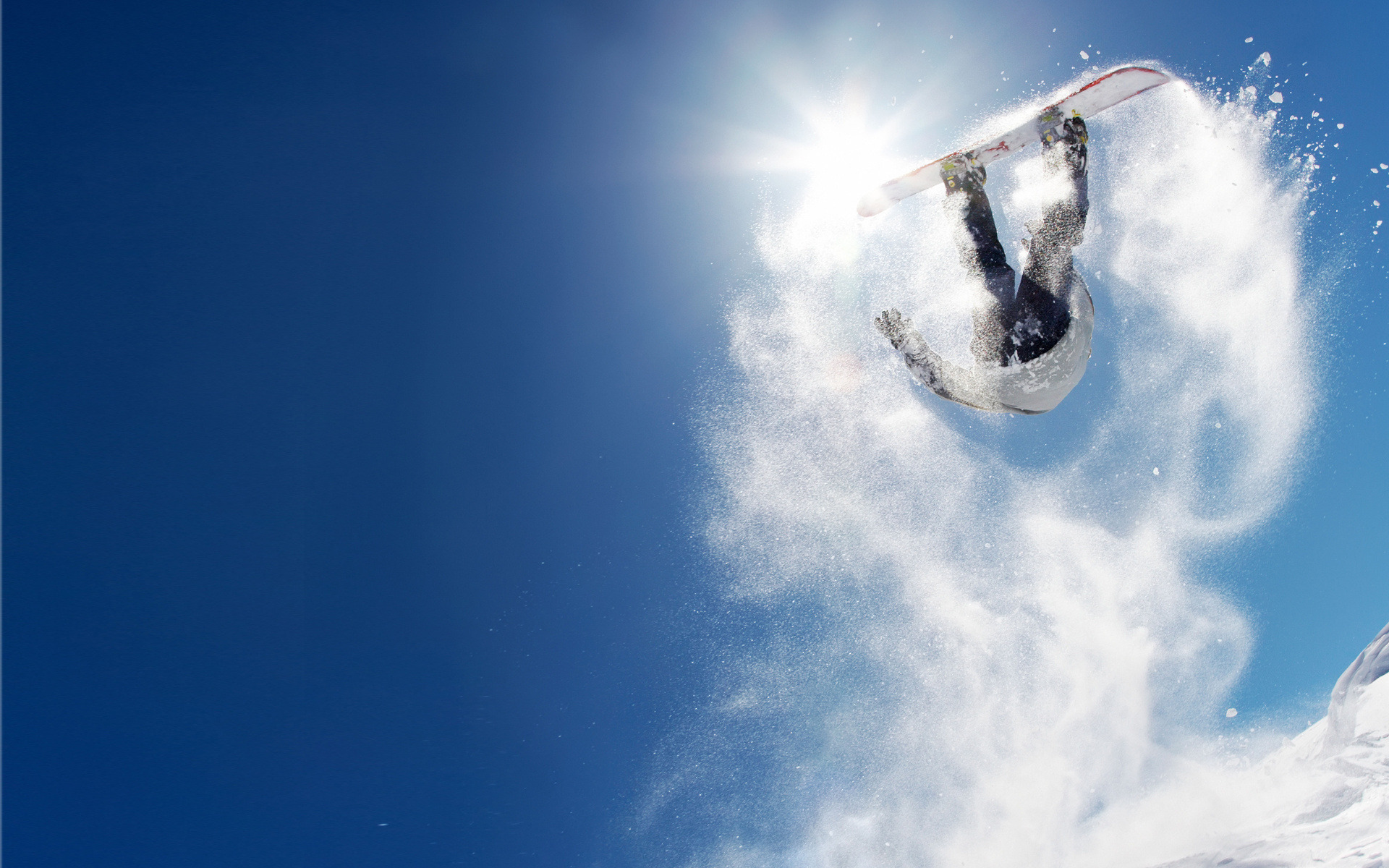 Wallpapers snowboard jump somersault on the desktop