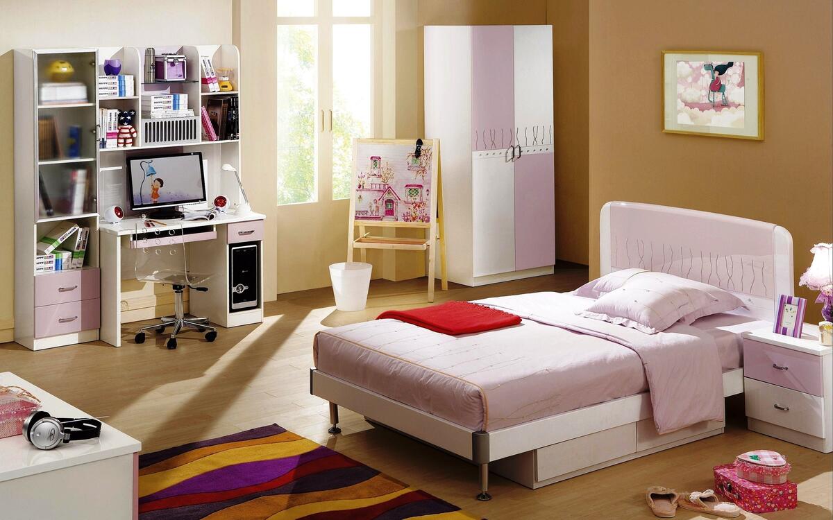 A baby girl`s room