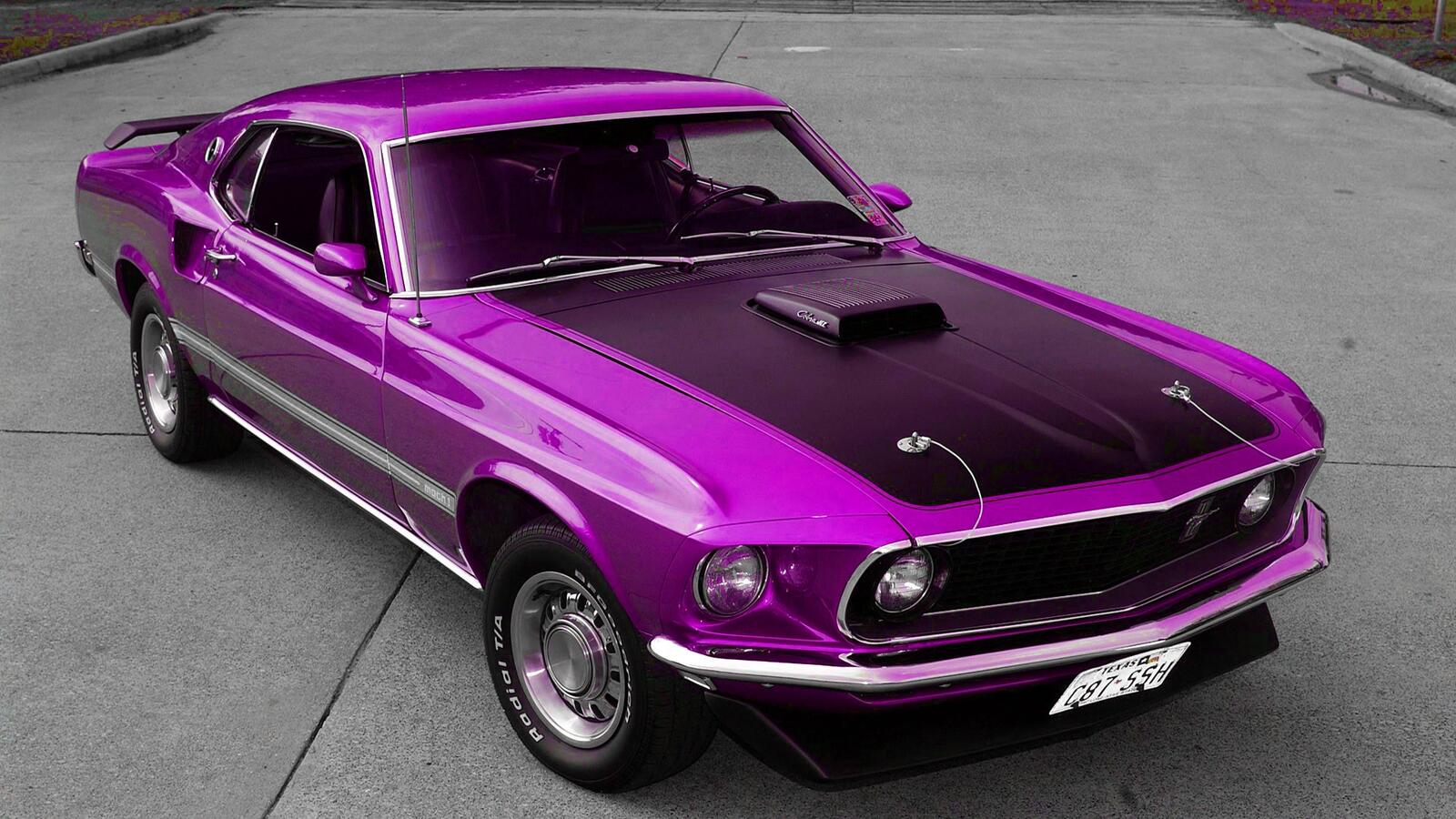 Wallpapers ford mustang lilac on the desktop