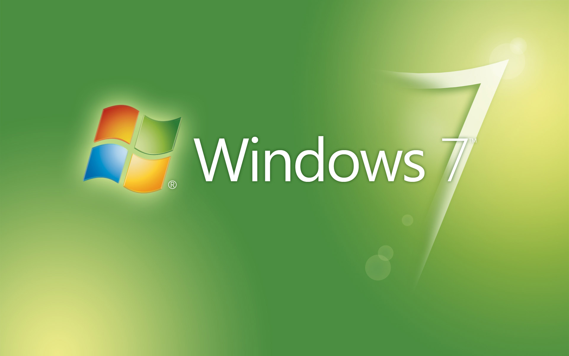 Фото бесплатно Windows 7, зеленый, обои