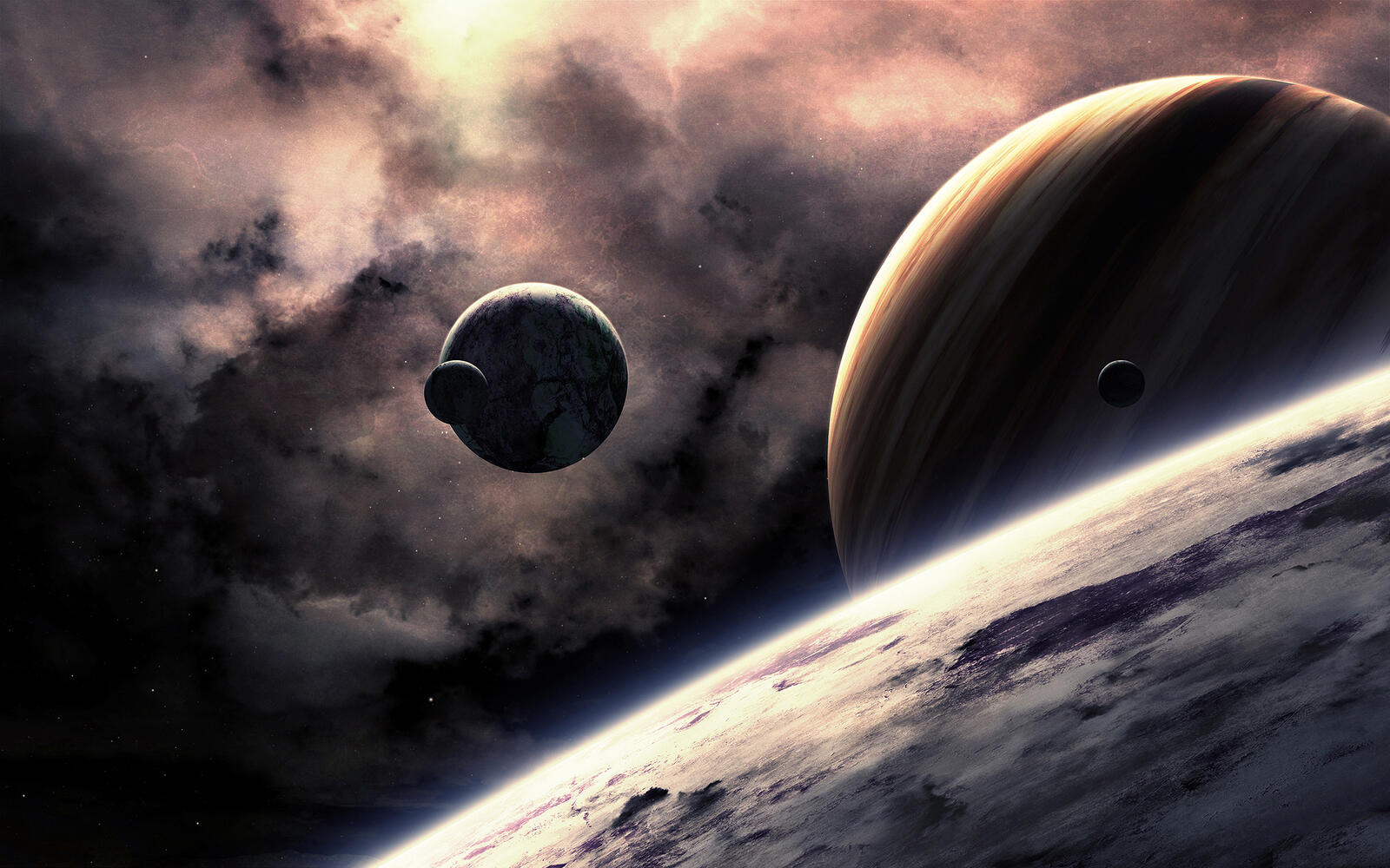 Wallpapers new worlds planets gas giant on the desktop