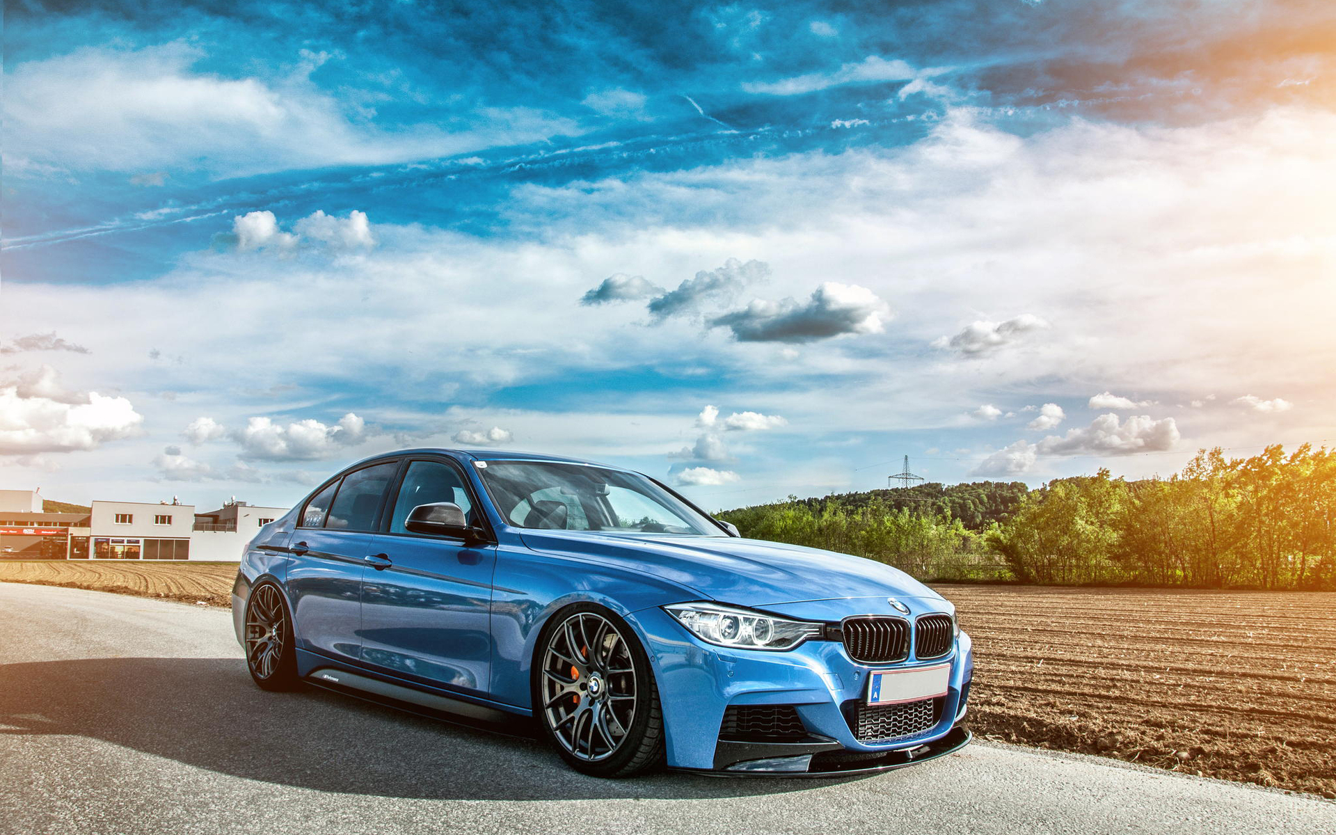 Wallpapers bmw blue nature on the desktop