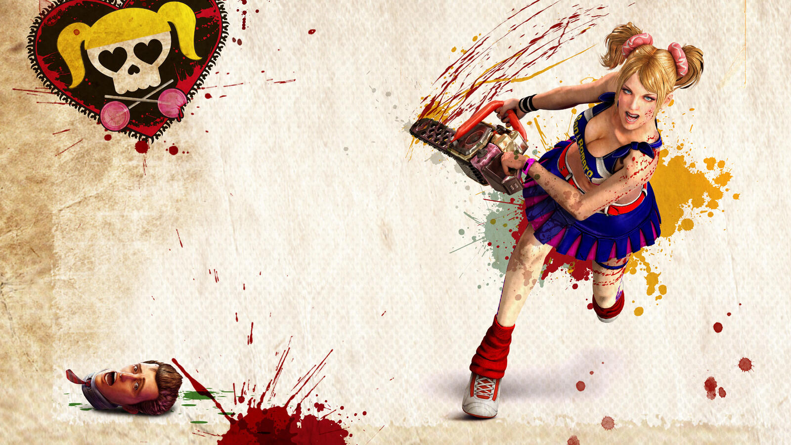 Wallpapers girl chainsaw suit on the desktop