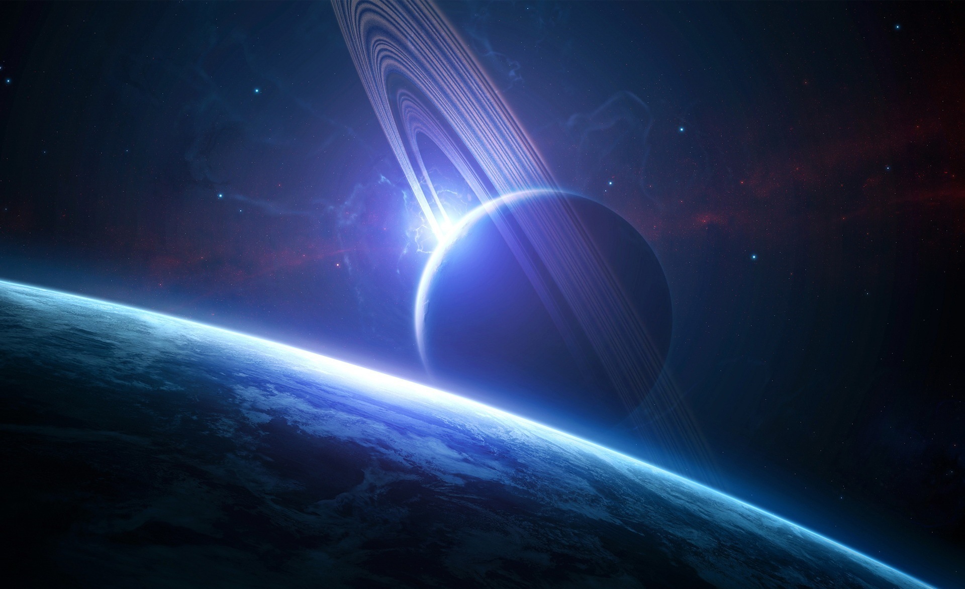 Wallpapers planet gas giant on the desktop