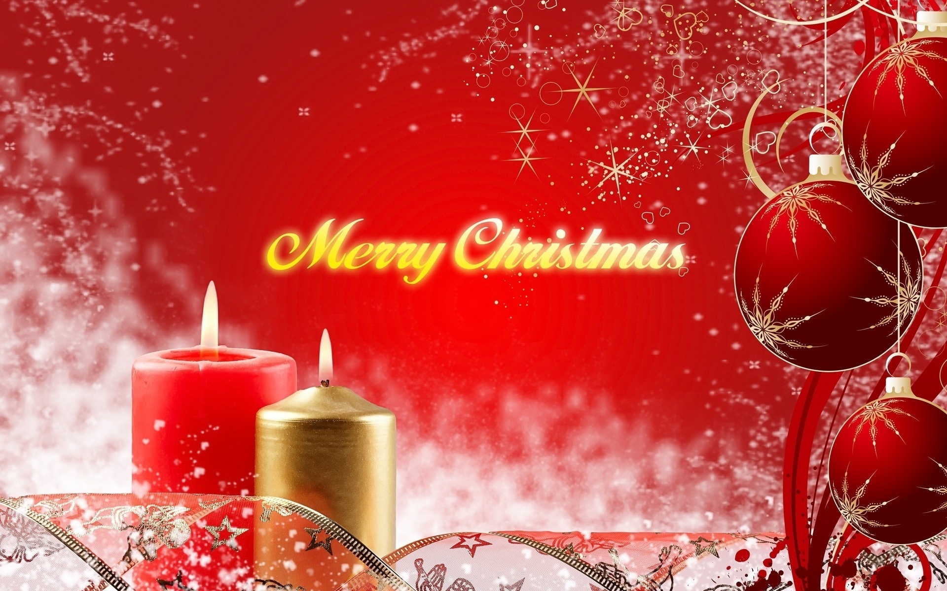 Wallpapers christmas candle inscription on the desktop