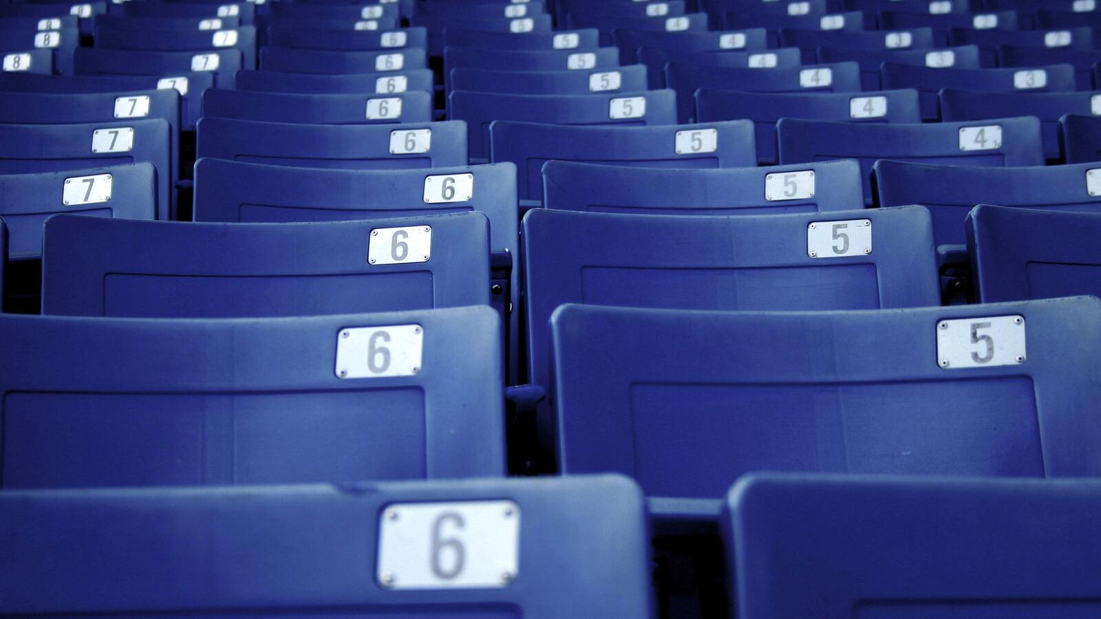 Wallpapers chairs blue numbers on the desktop