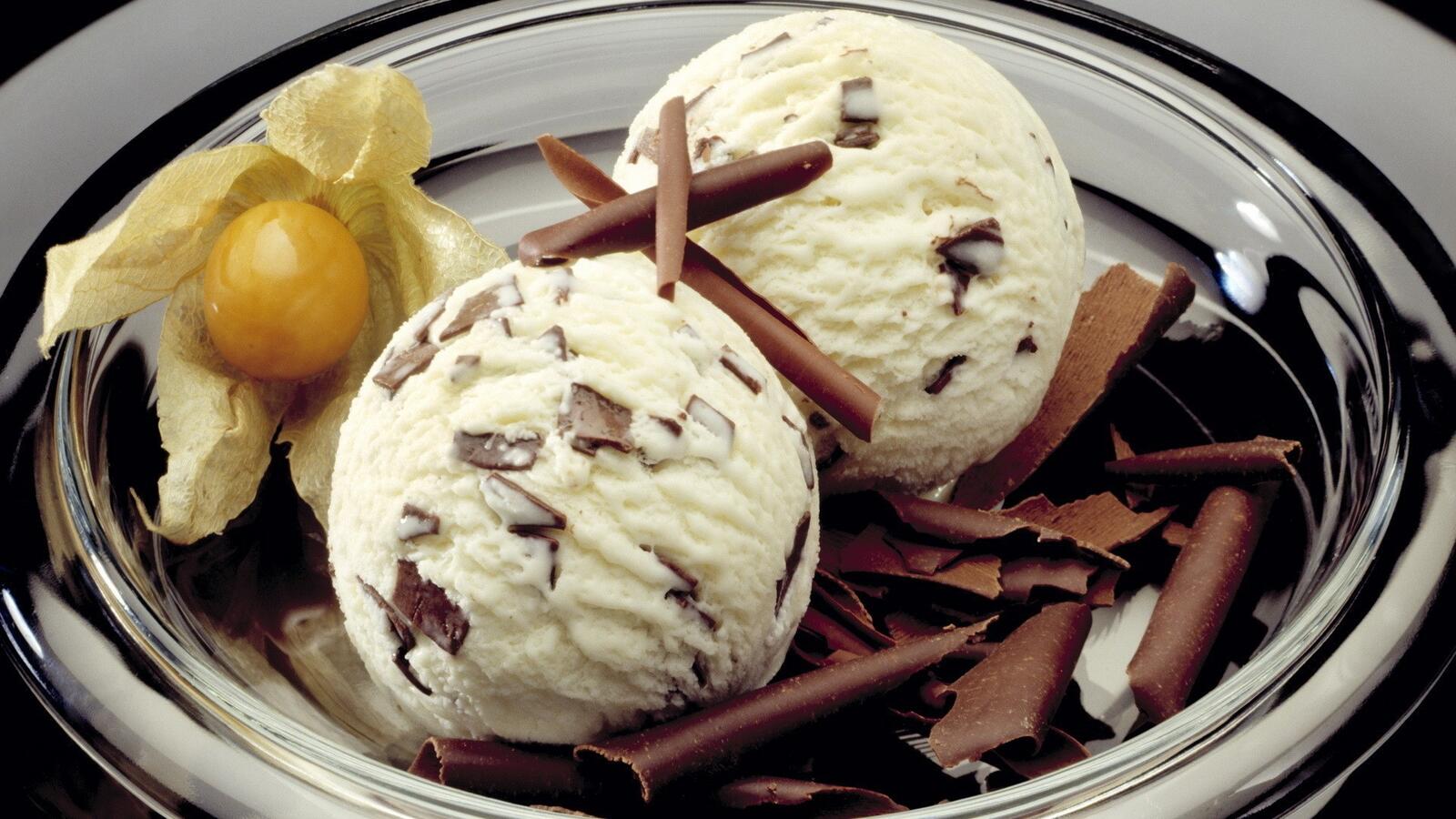 Обои мороженое кружки шоколад на рабочий стол