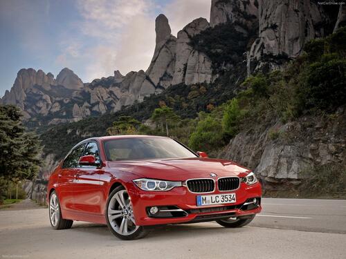Red bmw 3.