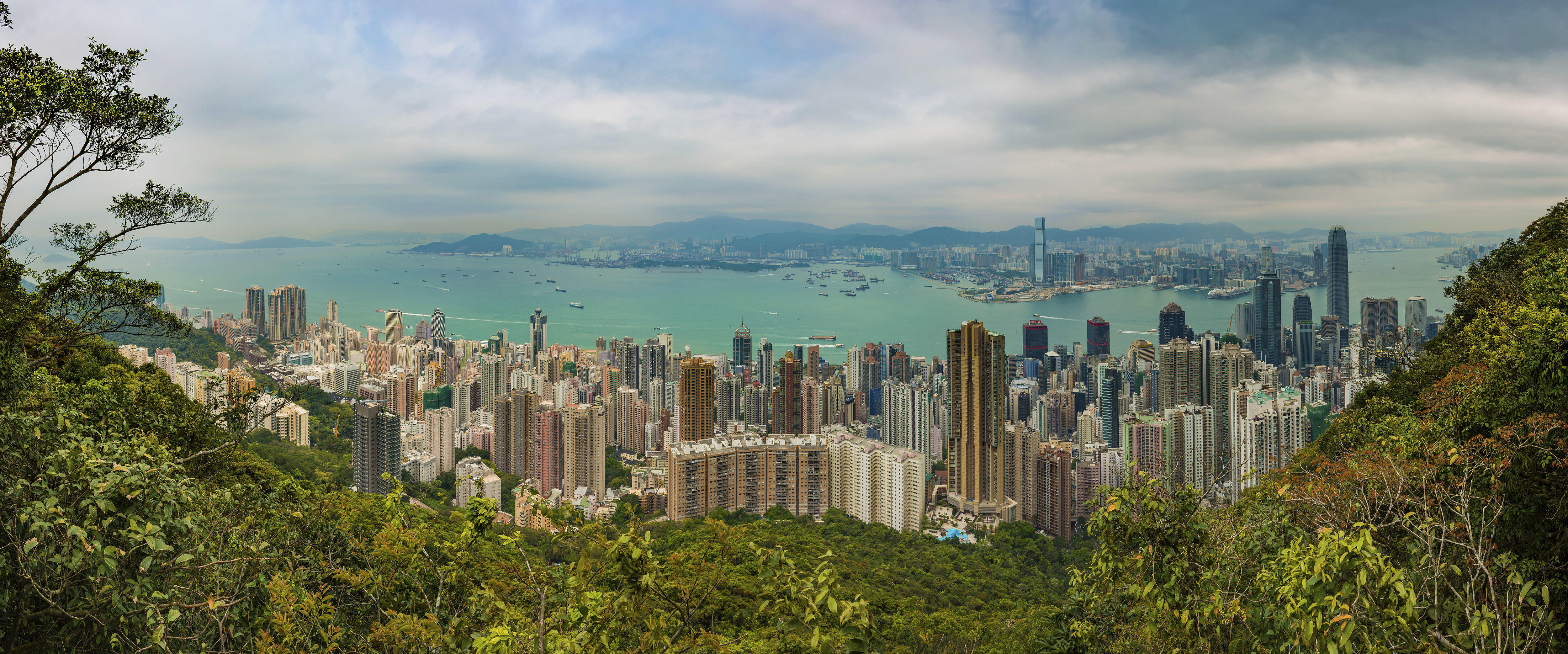 Фото бесплатно панорама, Гонконг, Китай
