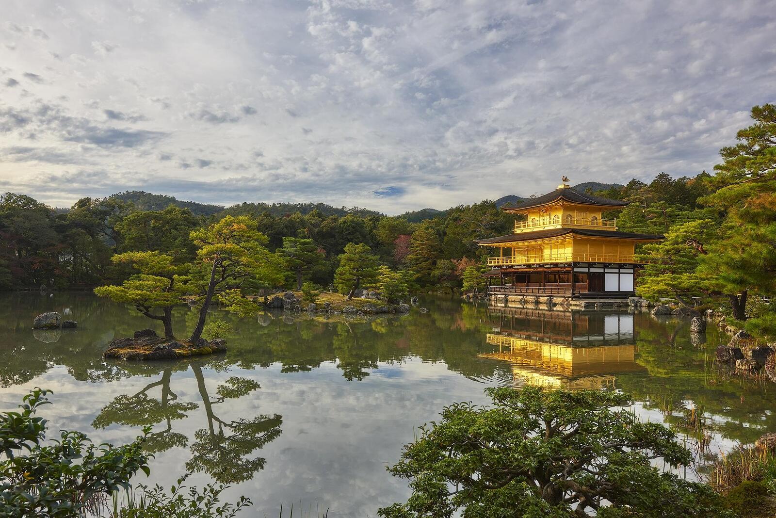 Обои Храм в Киото Япония пейзаж на рабочий стол