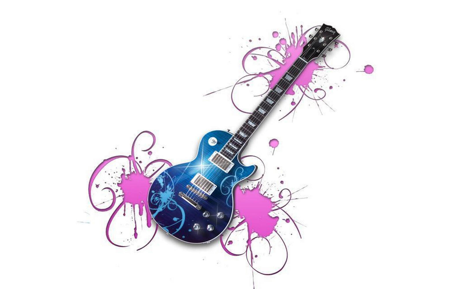Wallpapers guitar cheerful bright on the desktop