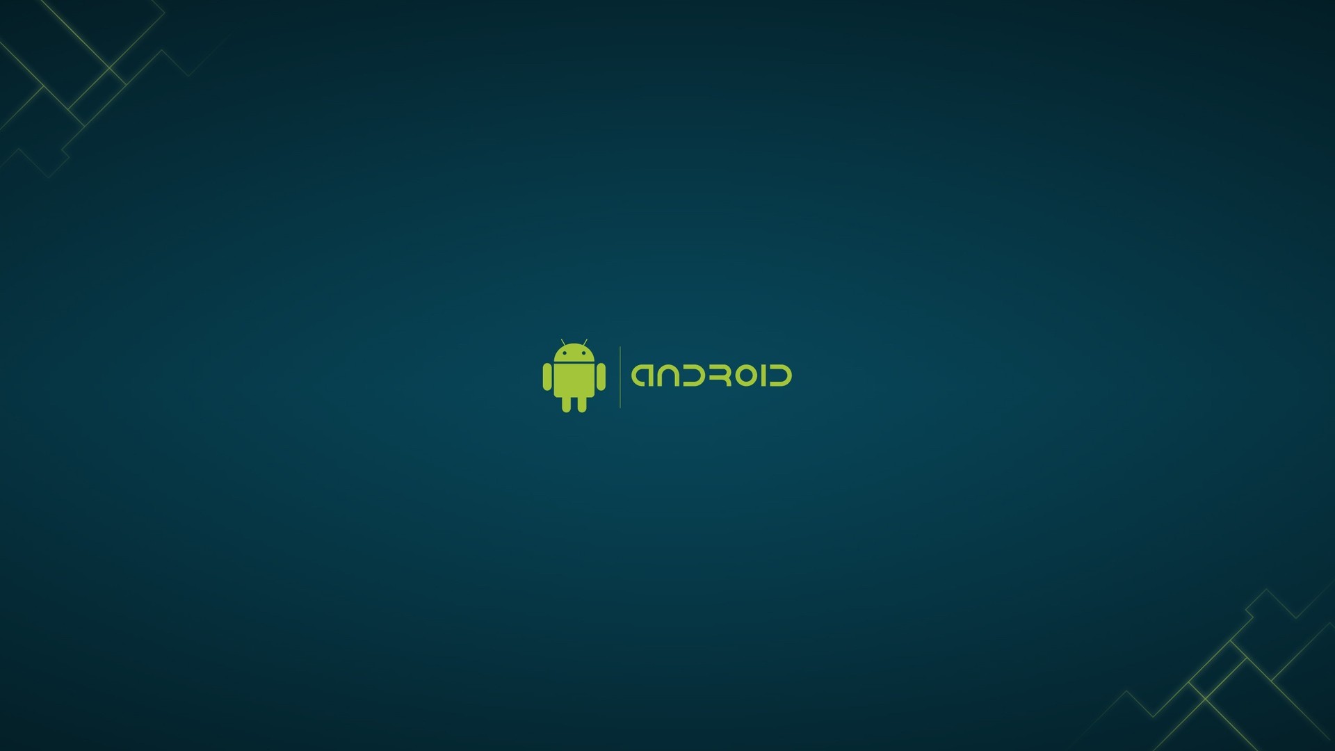 Wallpapers android robot blue on the desktop