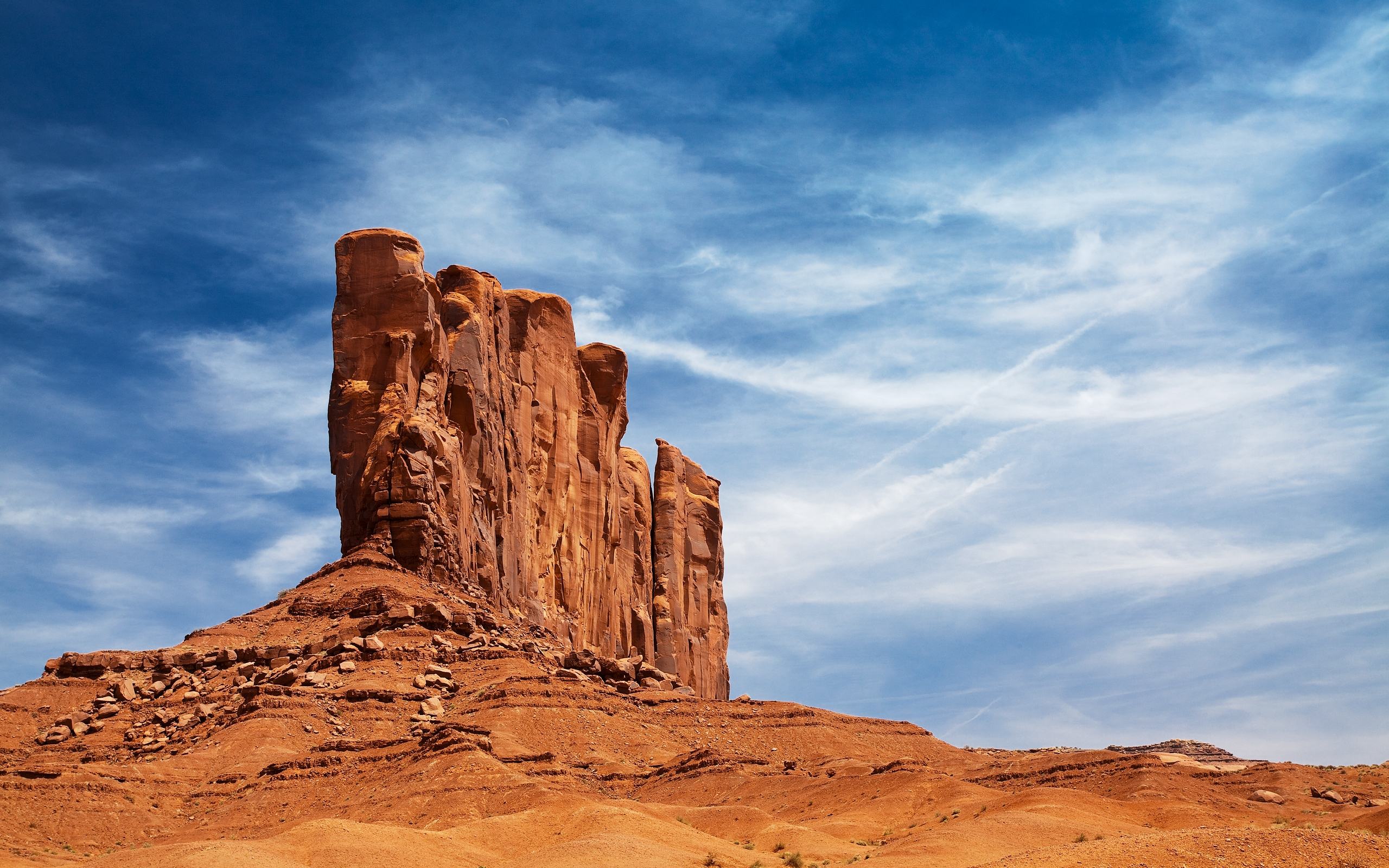 Wallpapers monument in the land of Navajo in the United States stones sand on the desktop
