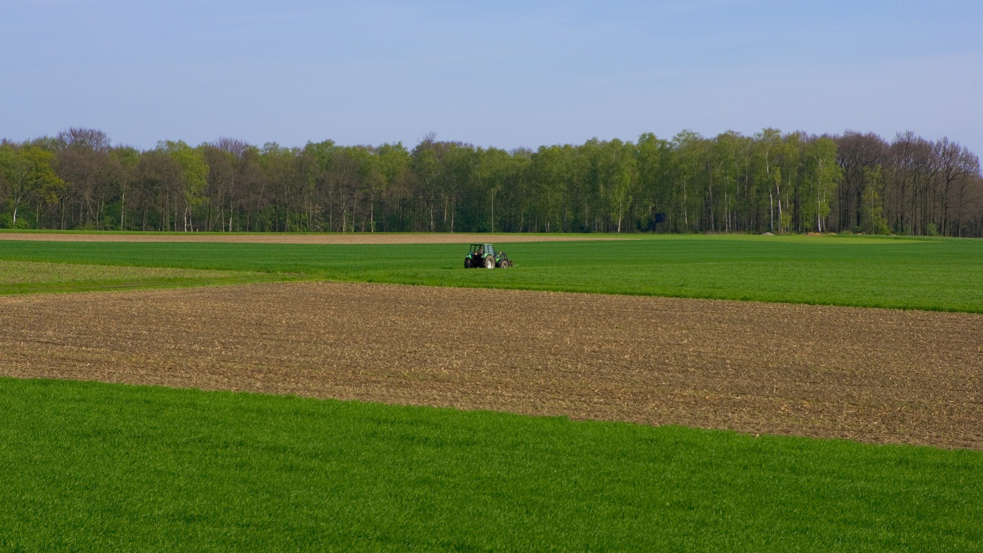 Фото бесплатно поле, трактор, зеленый