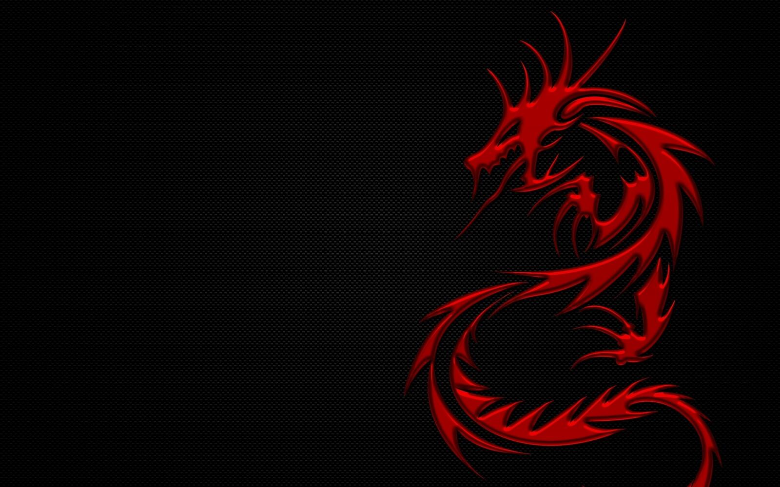 Wallpapers dragon red fire on the desktop
