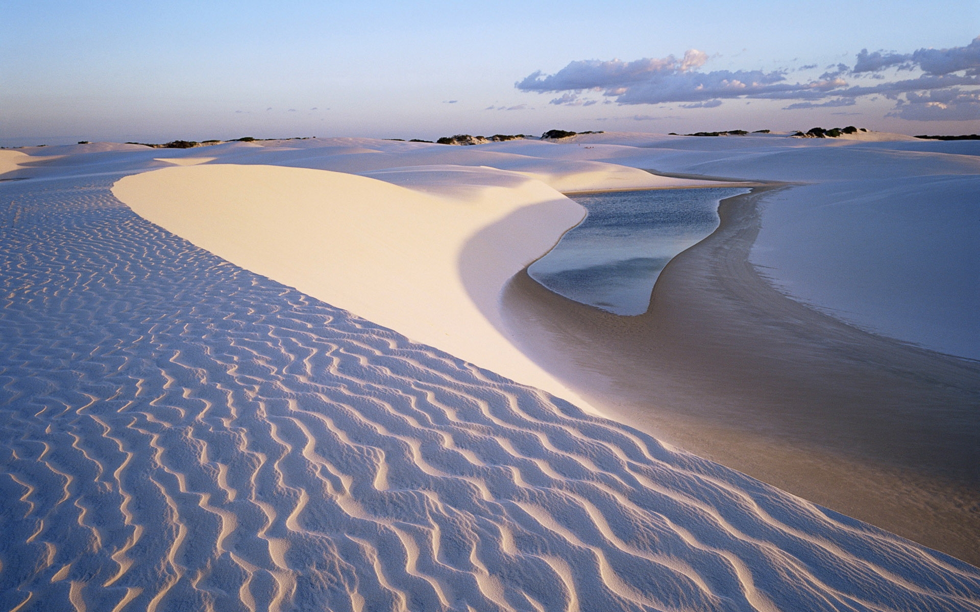Wallpapers water river sand on the desktop