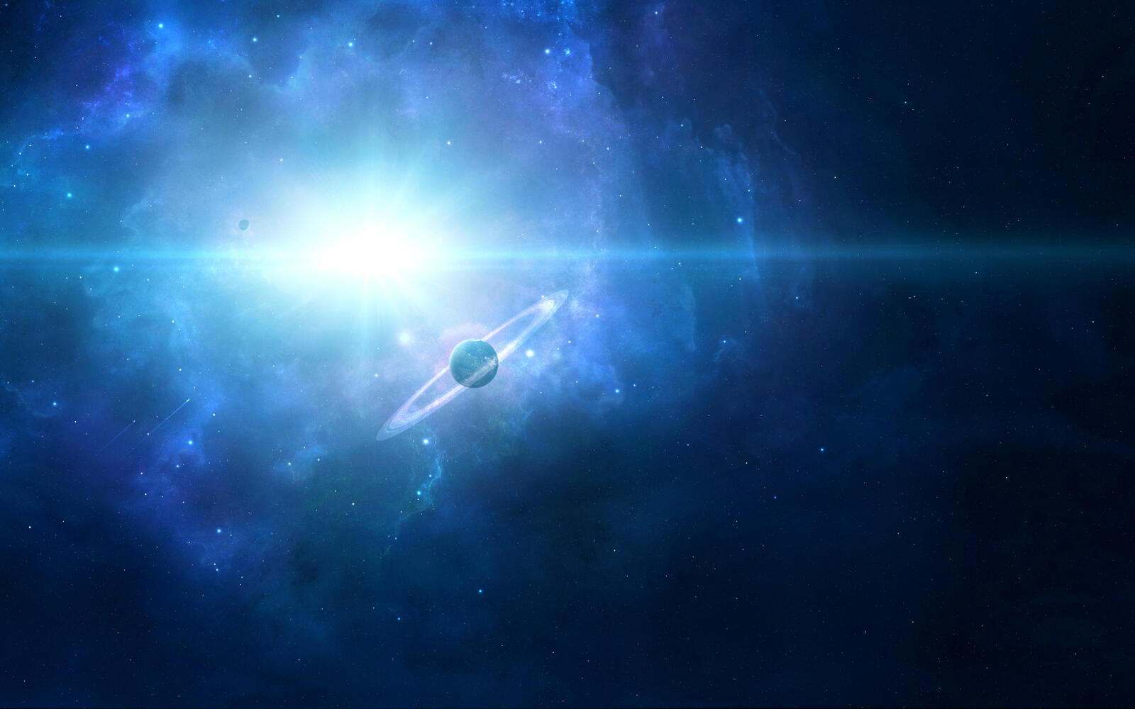 Wallpapers star planets rings on the desktop