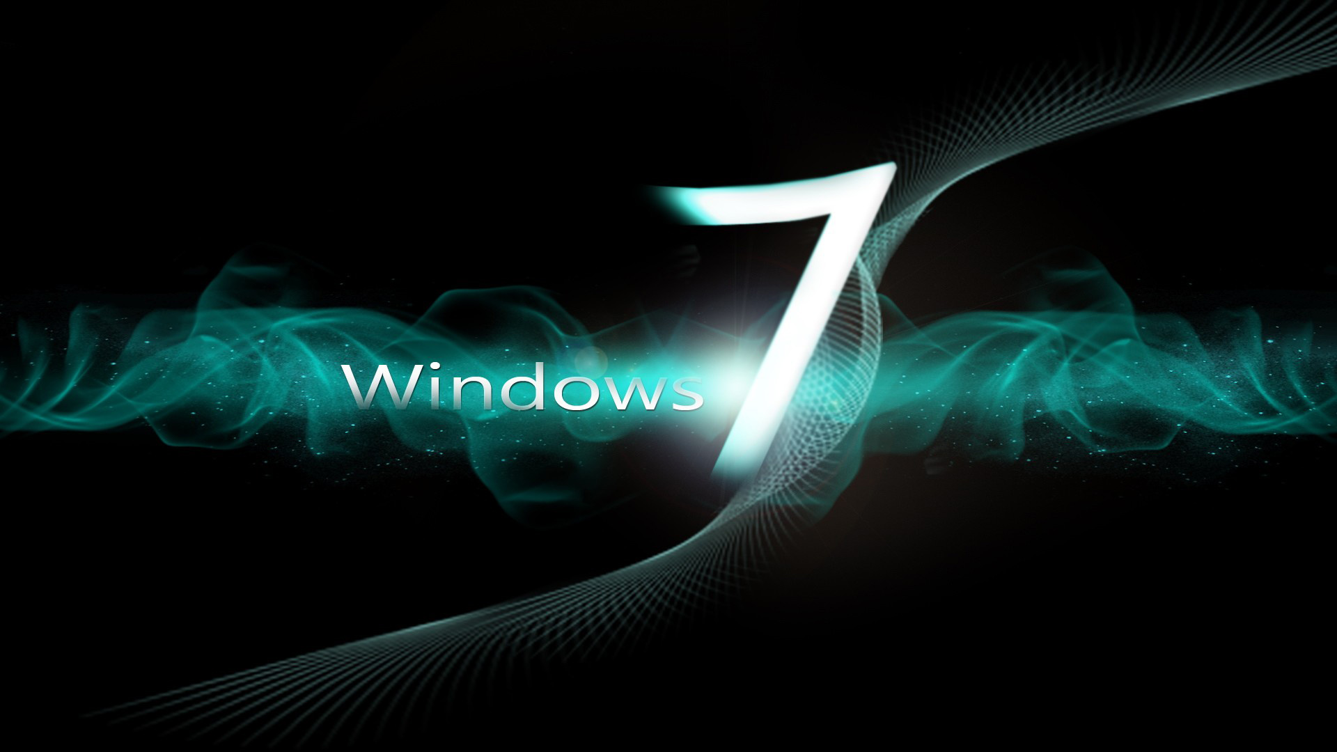Обои с логотипом Windows 7