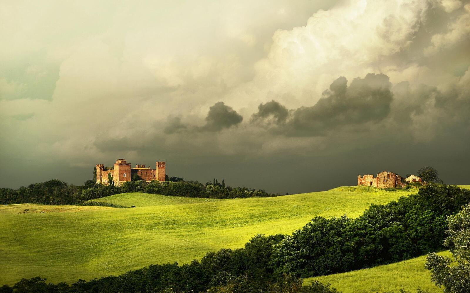 Wallpapers trequanda tuscany castle on the desktop