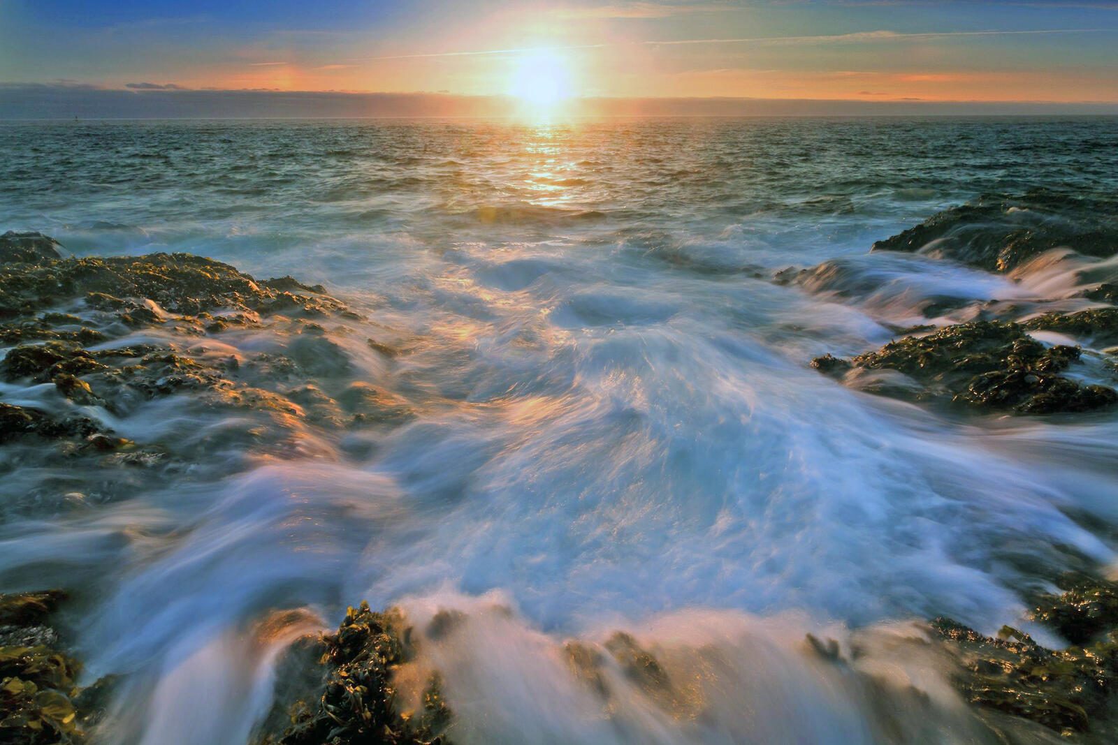 Wallpapers nature sea waves on the desktop