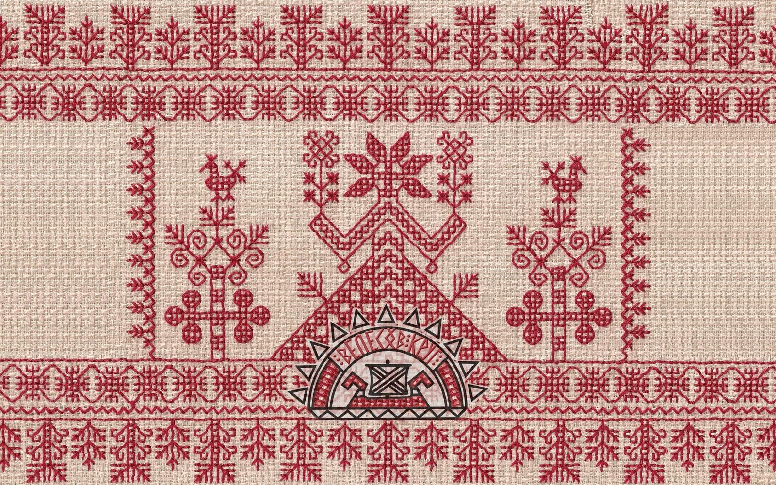 Wallpapers ornament pattern thread on the desktop
