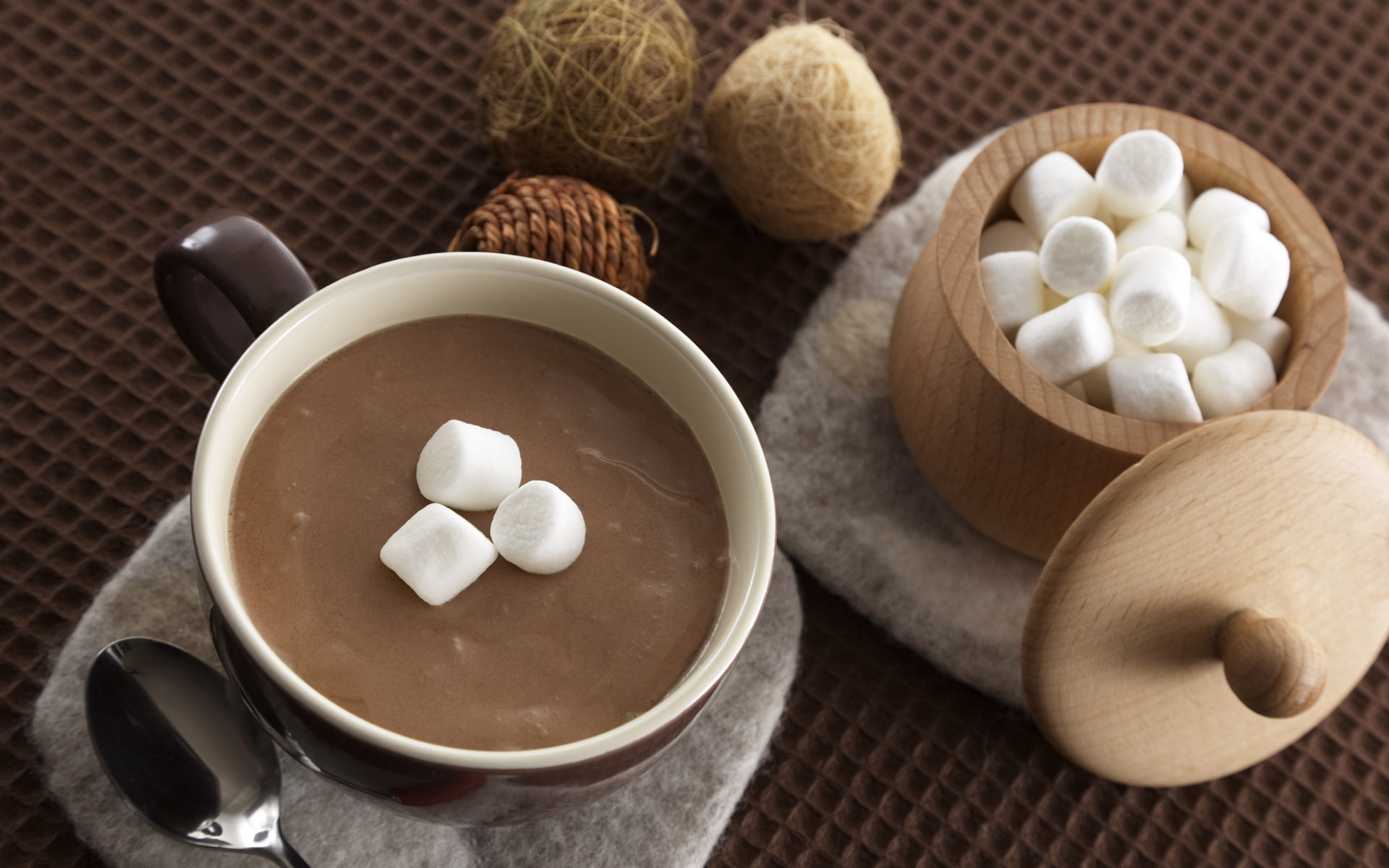 Обои какао горячий шоколад на рабочий стол