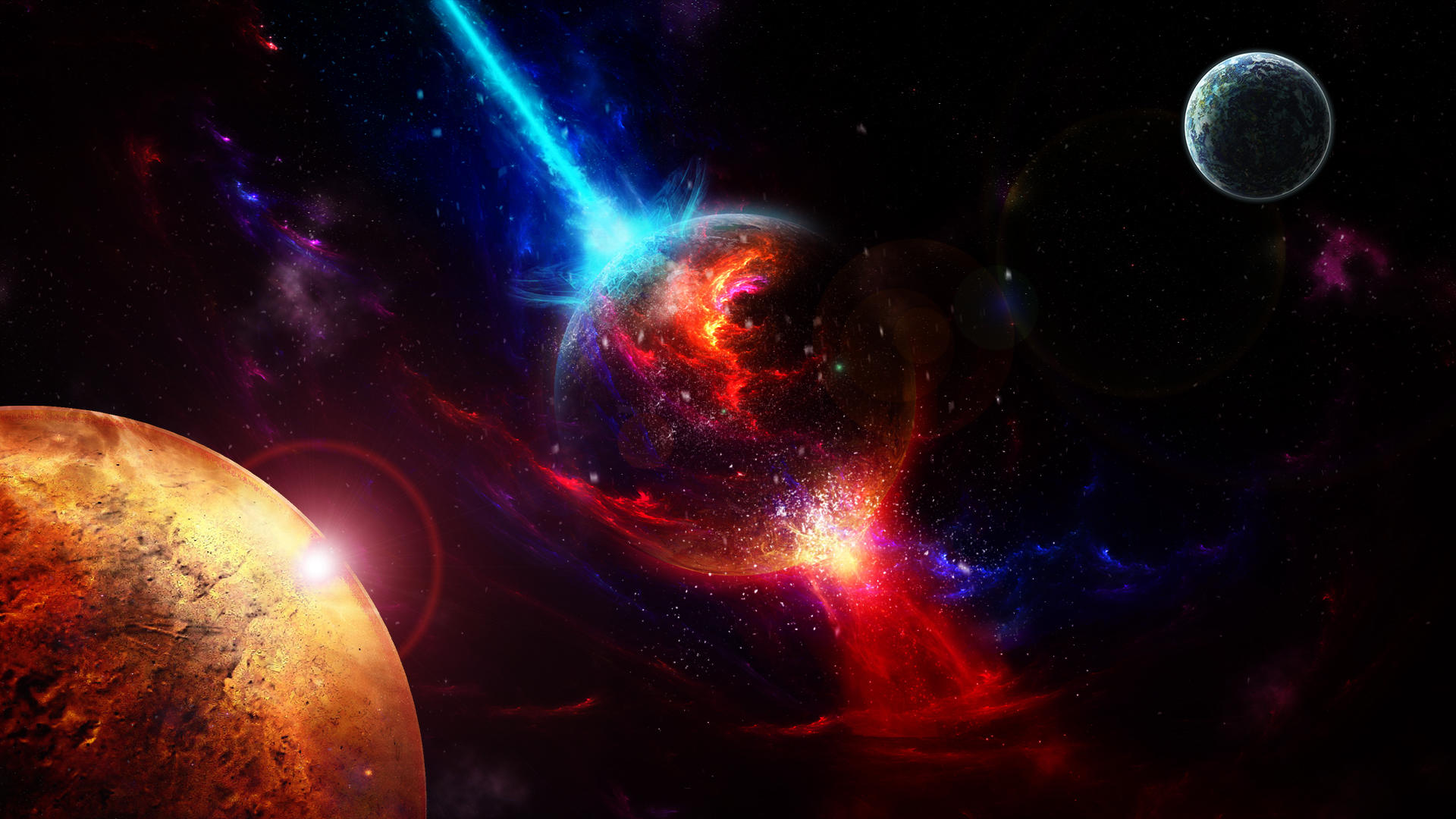 Wallpapers space explosion the universe on the desktop
