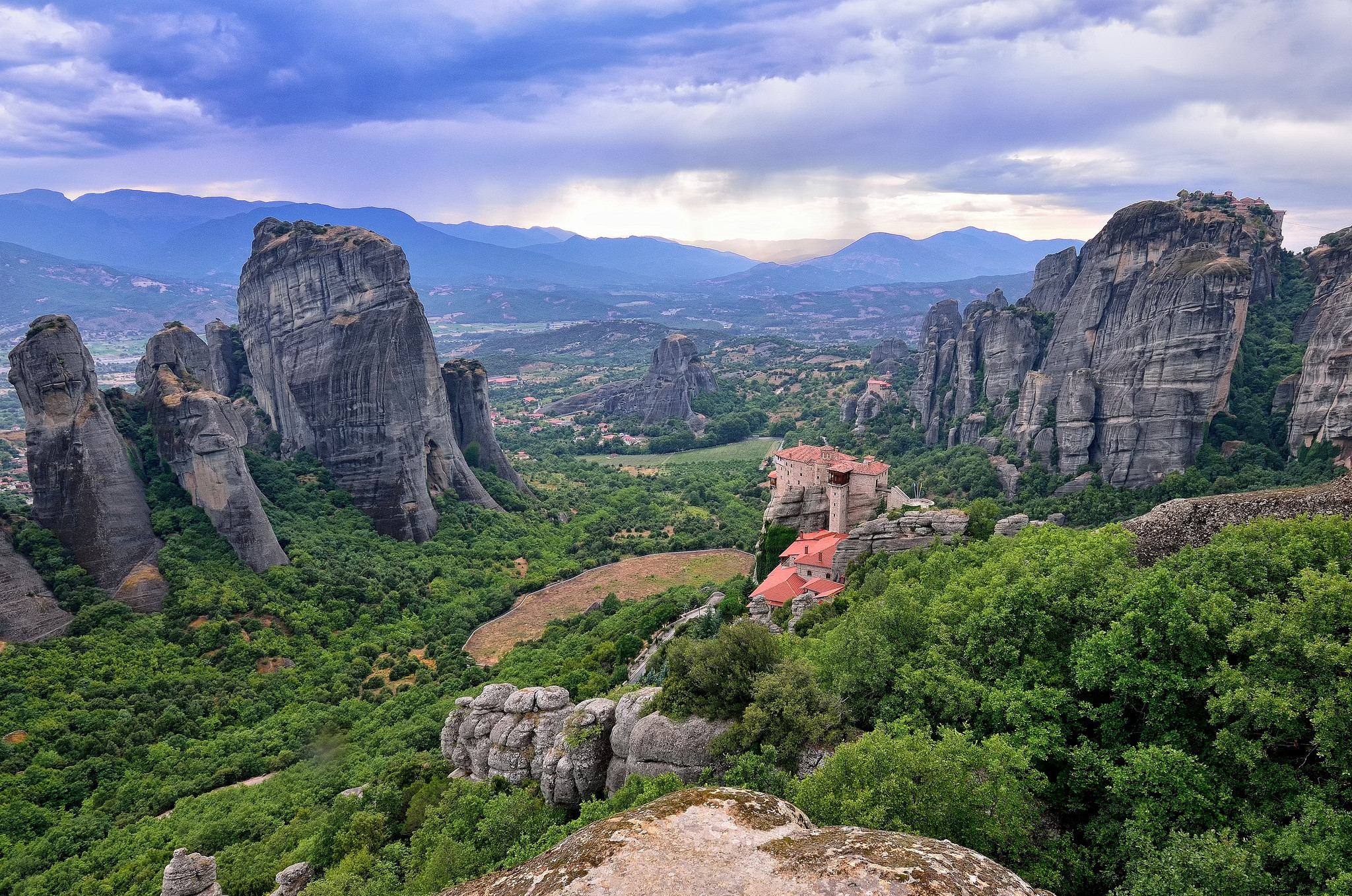Обои Греция скалы горы на рабочий стол