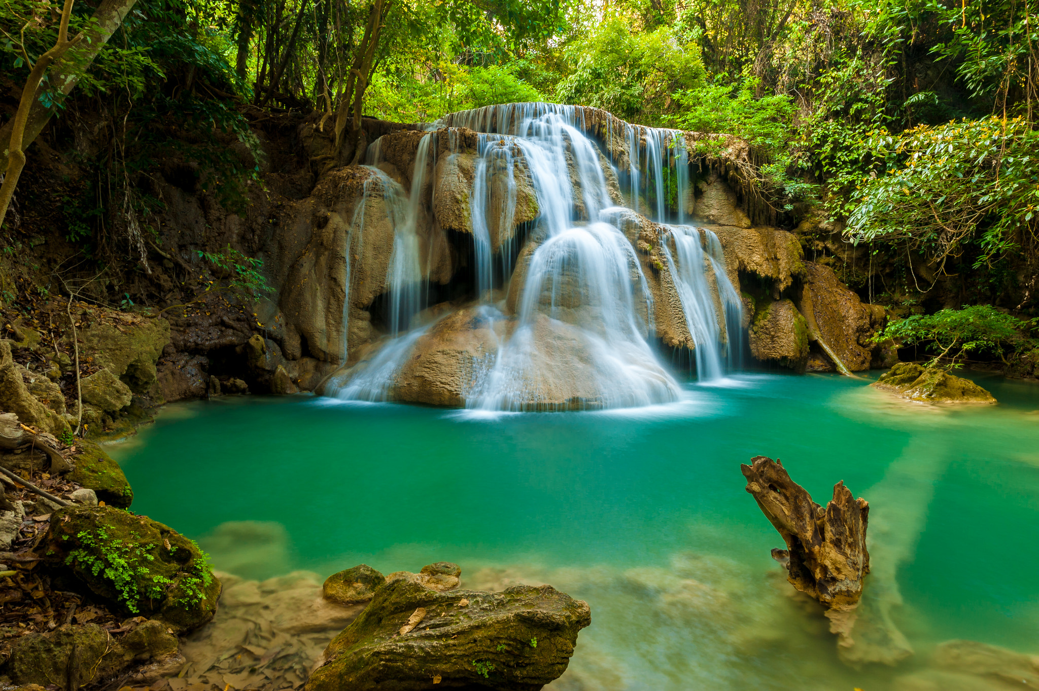 Обои waterfall National Park Thailand Национальный парк на рабочий стол