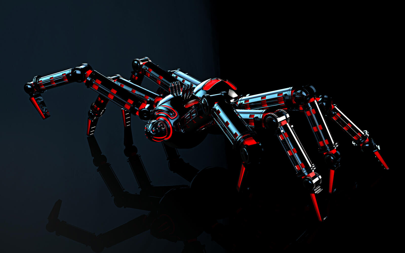 Wallpapers spider mechanical technology on the desktop