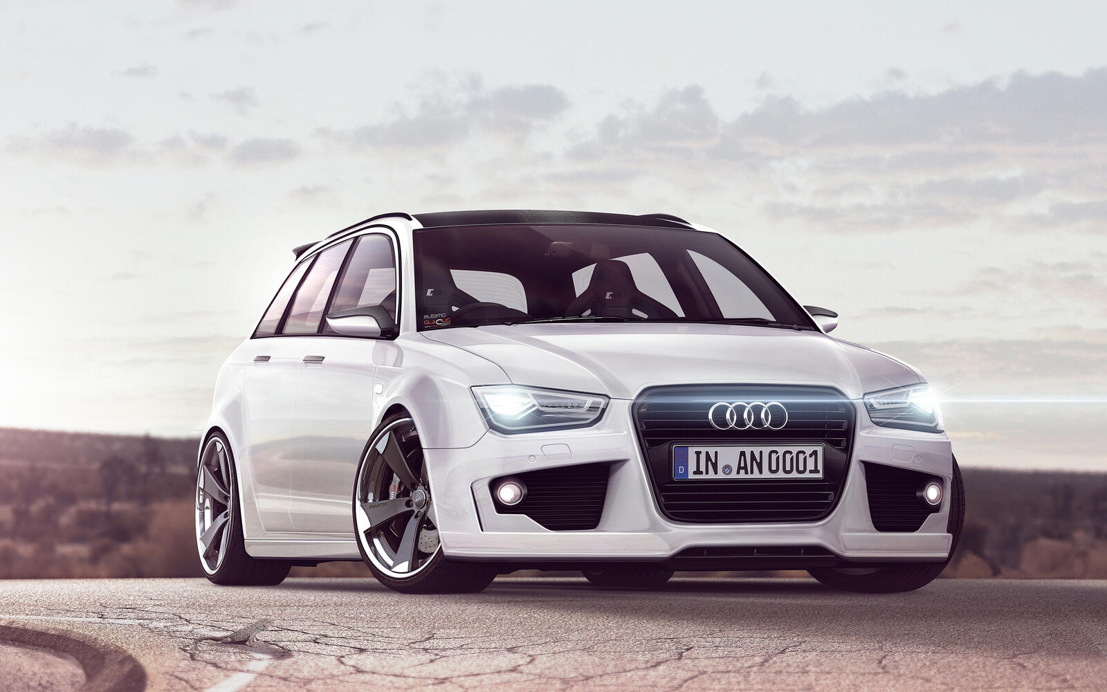 Wallpapers audi food white on the desktop
