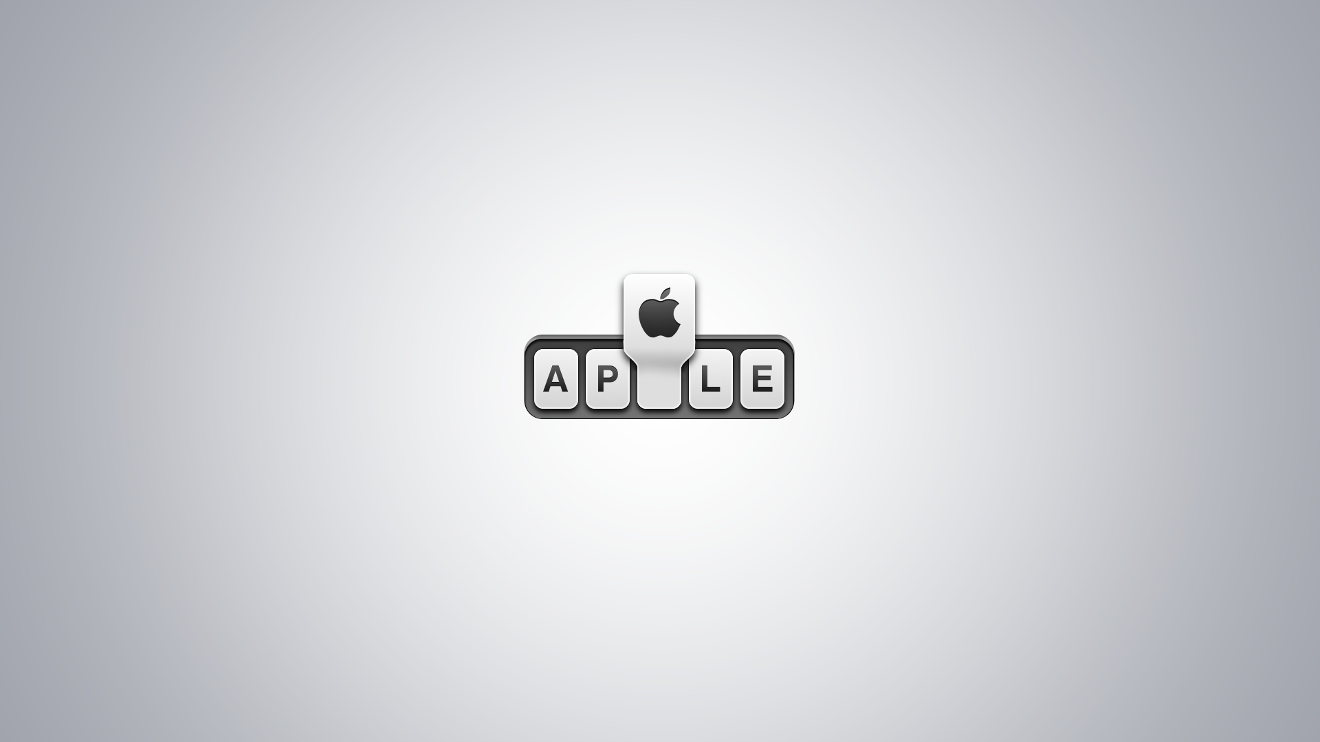 Wallpapers apple letters logo on the desktop