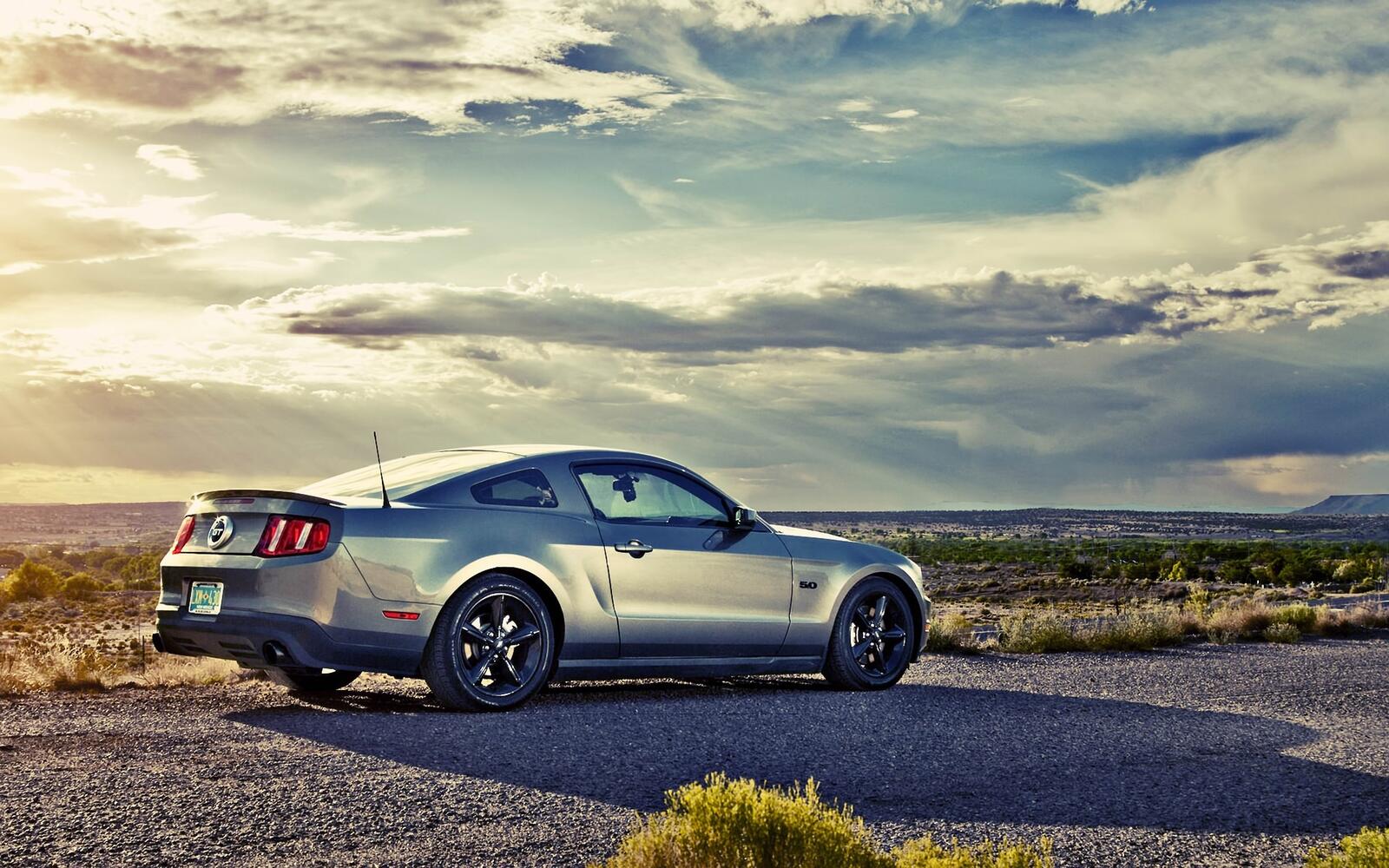 Wallpapers Ford Mustang sky clouds on the desktop