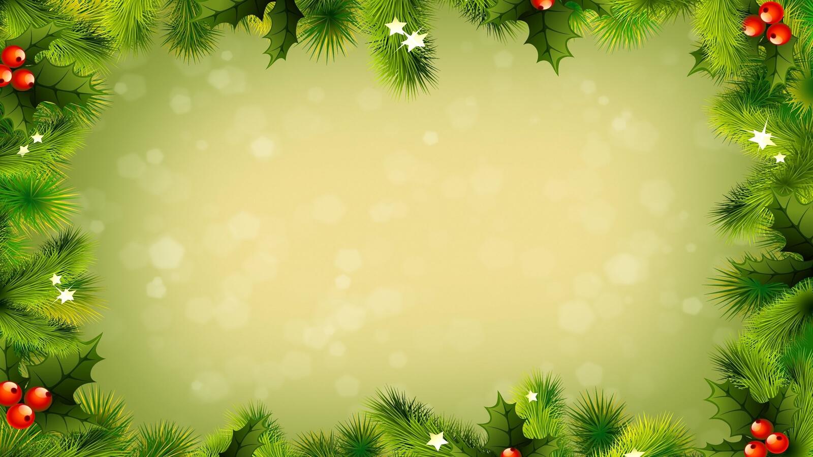 Wallpapers christmas branches ornaments on the desktop