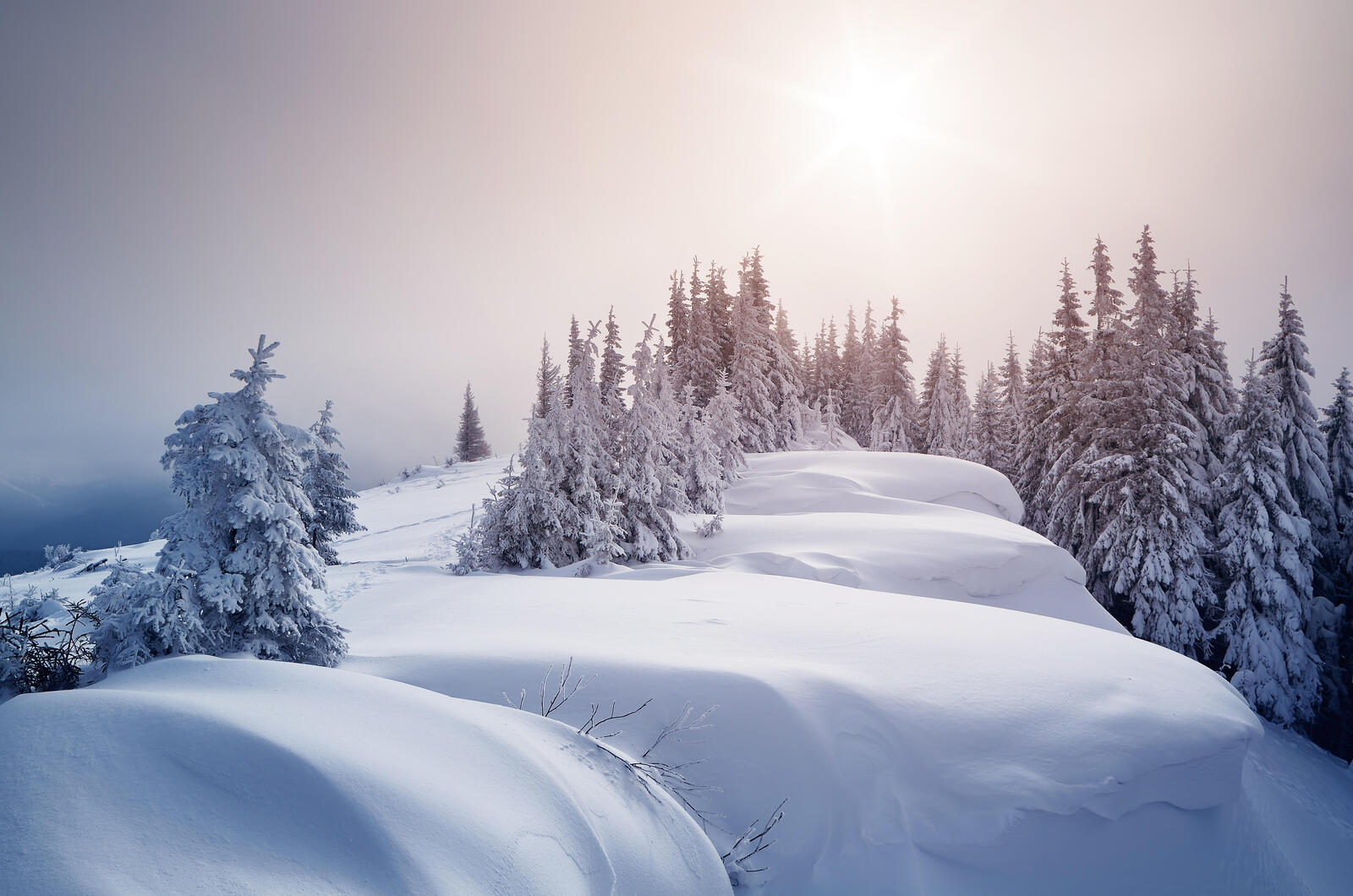 Wallpapers mountains snowdrifts landscapes on the desktop