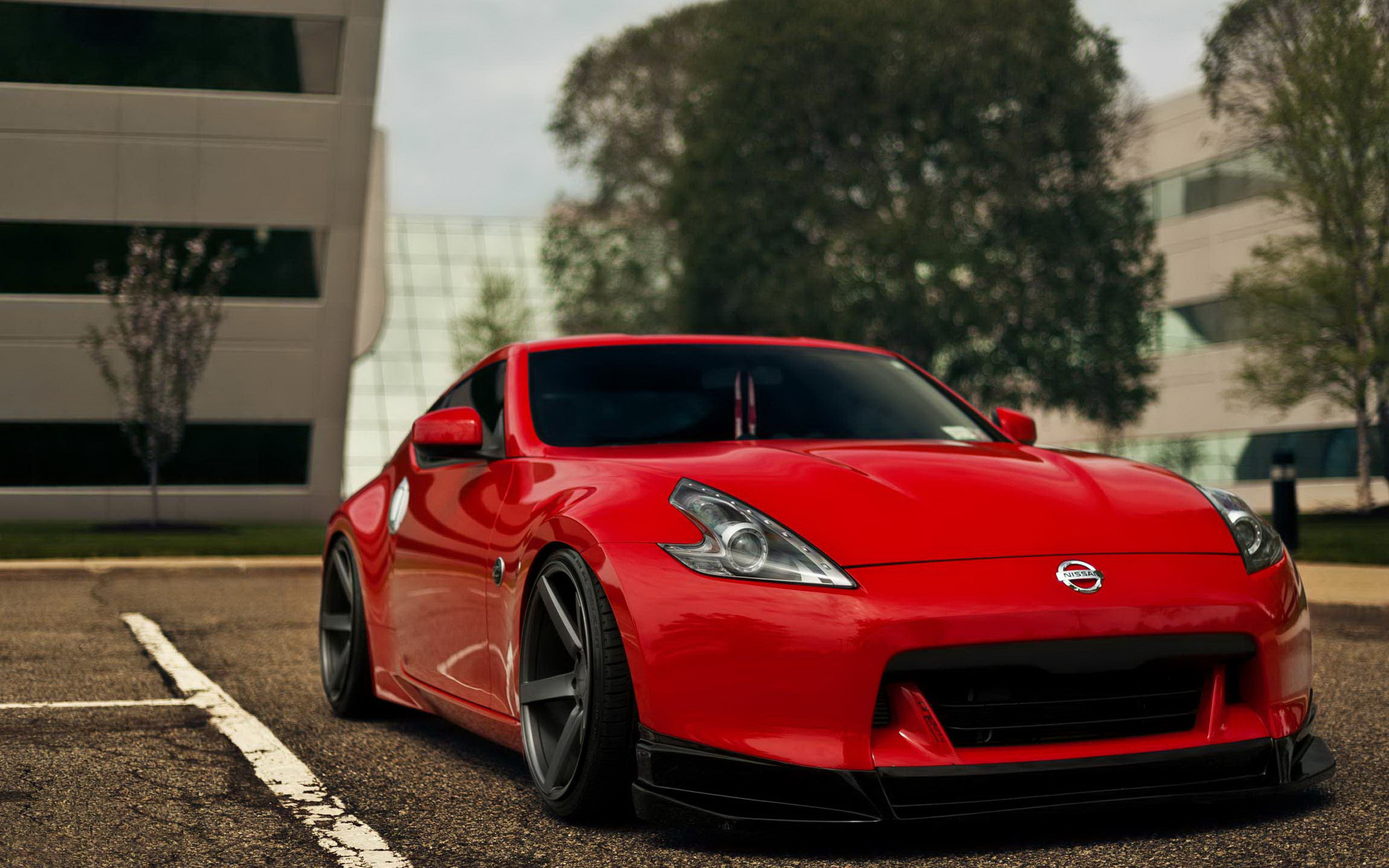 Wallpapers nissan 350z red on the desktop