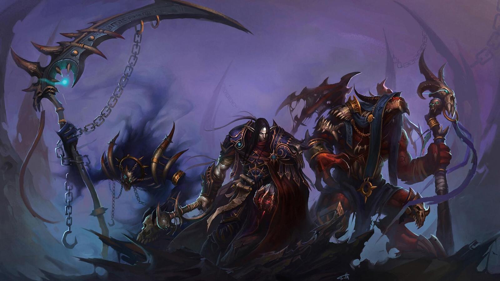 Wallpapers world of warcraft monsters games on the desktop