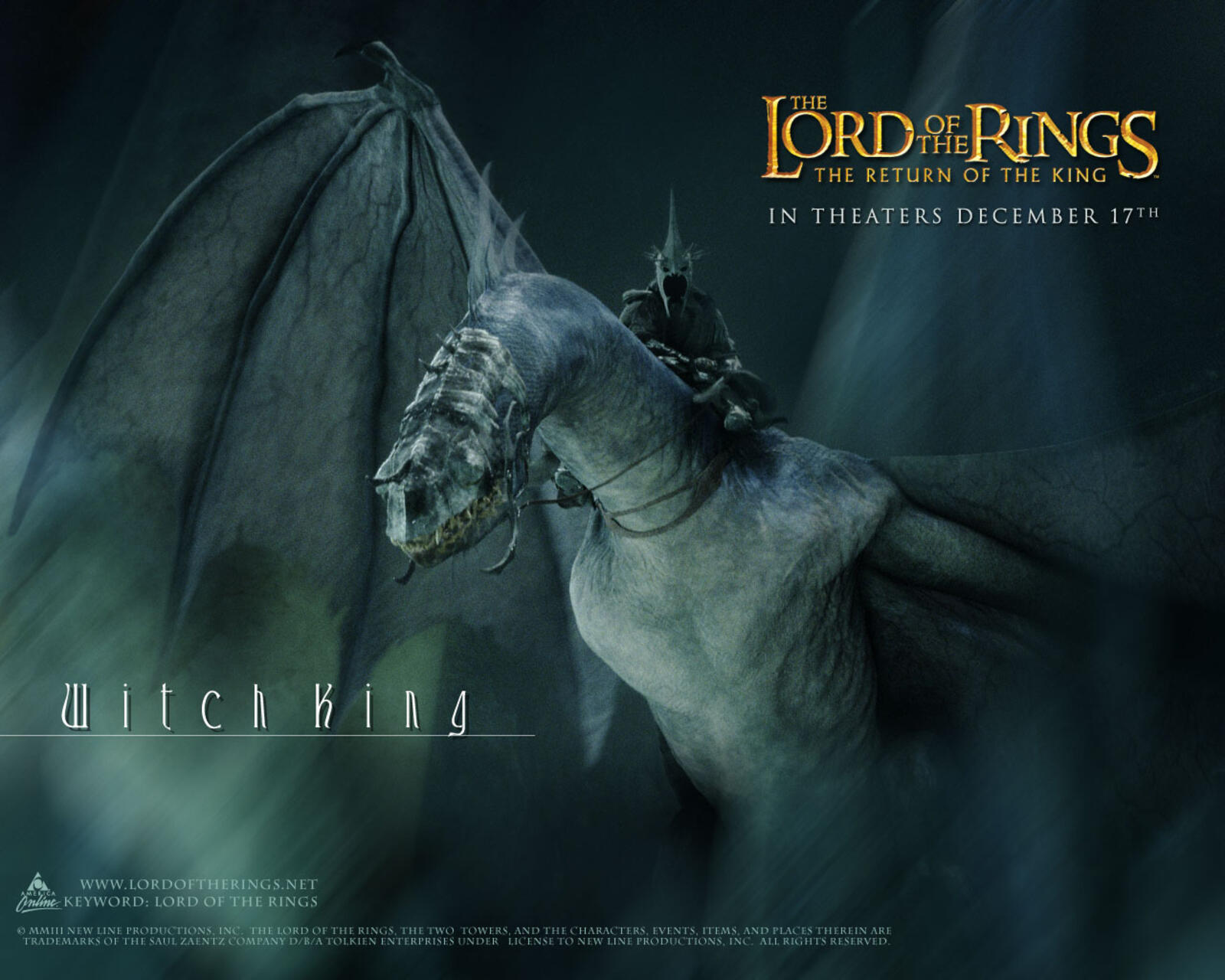 Wallpapers the lord of the rings poster dragon on the desktop
