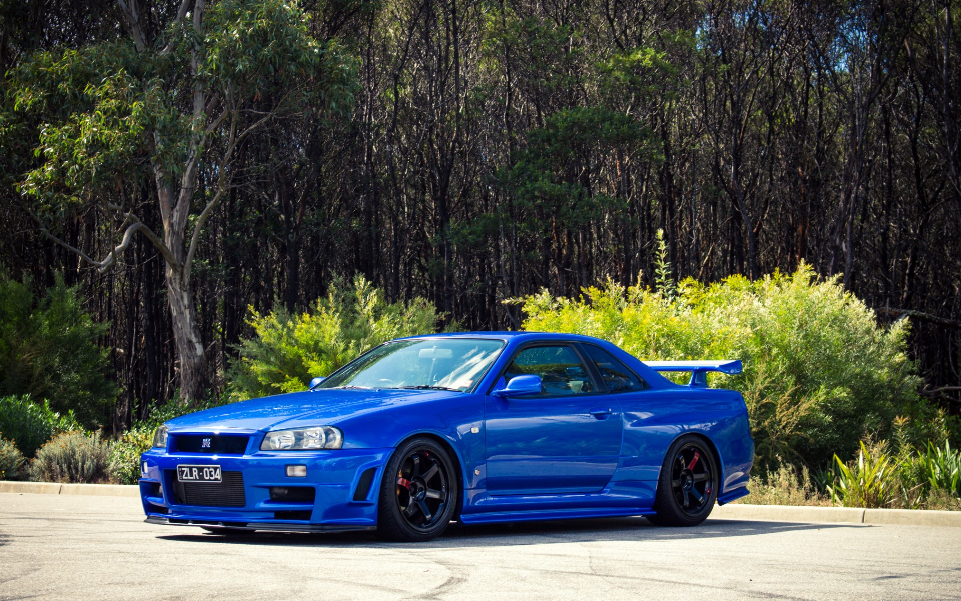 Wallpapers nissan blue tuning on the desktop
