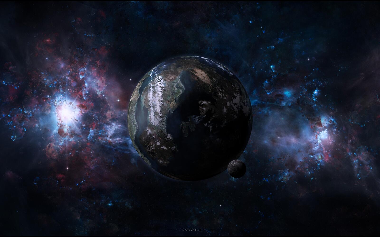 Обои планета луна новые миры на рабочий стол