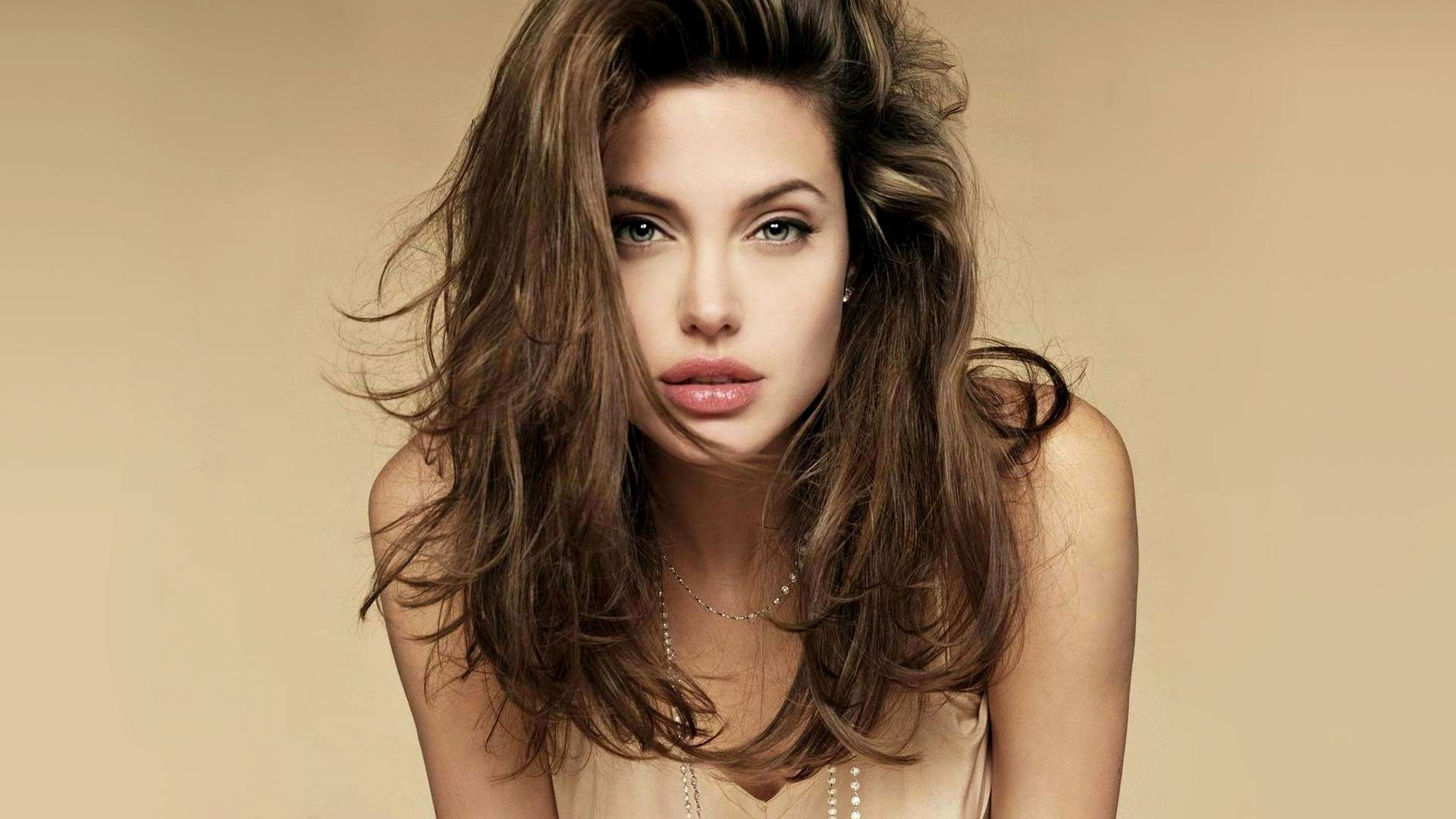 Wallpapers angelina jolie hair curly on the desktop