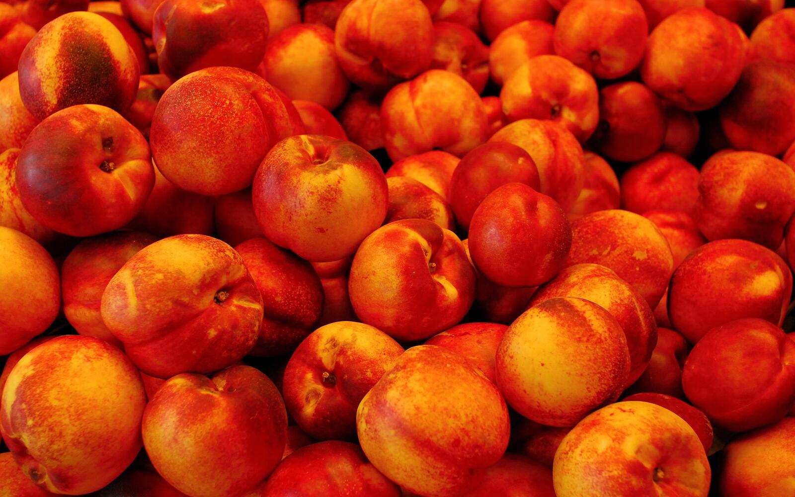 Обои фрукты персики спелые на рабочий стол
