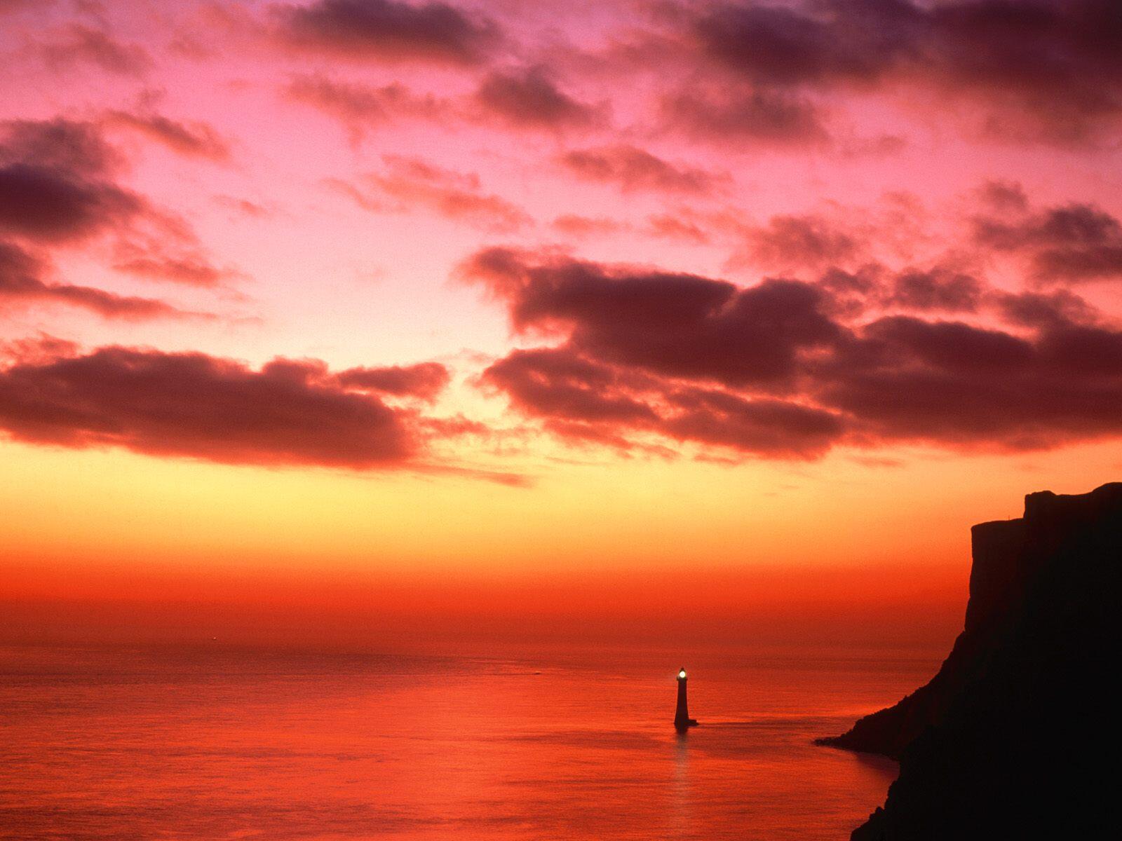 Wallpapers sea water lighthouse on the desktop